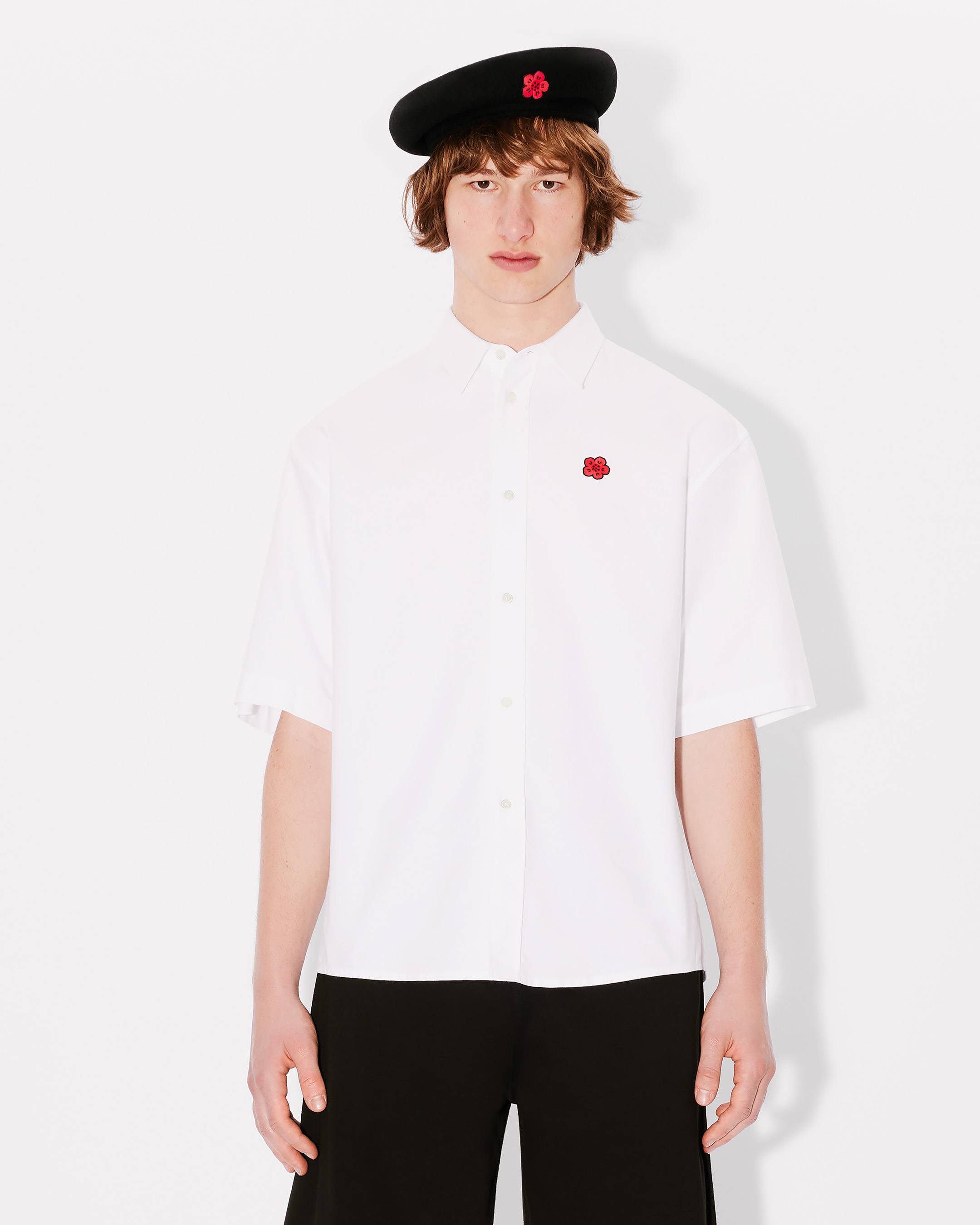 Kenzo Boke Flower Embroidered Casual Shirt