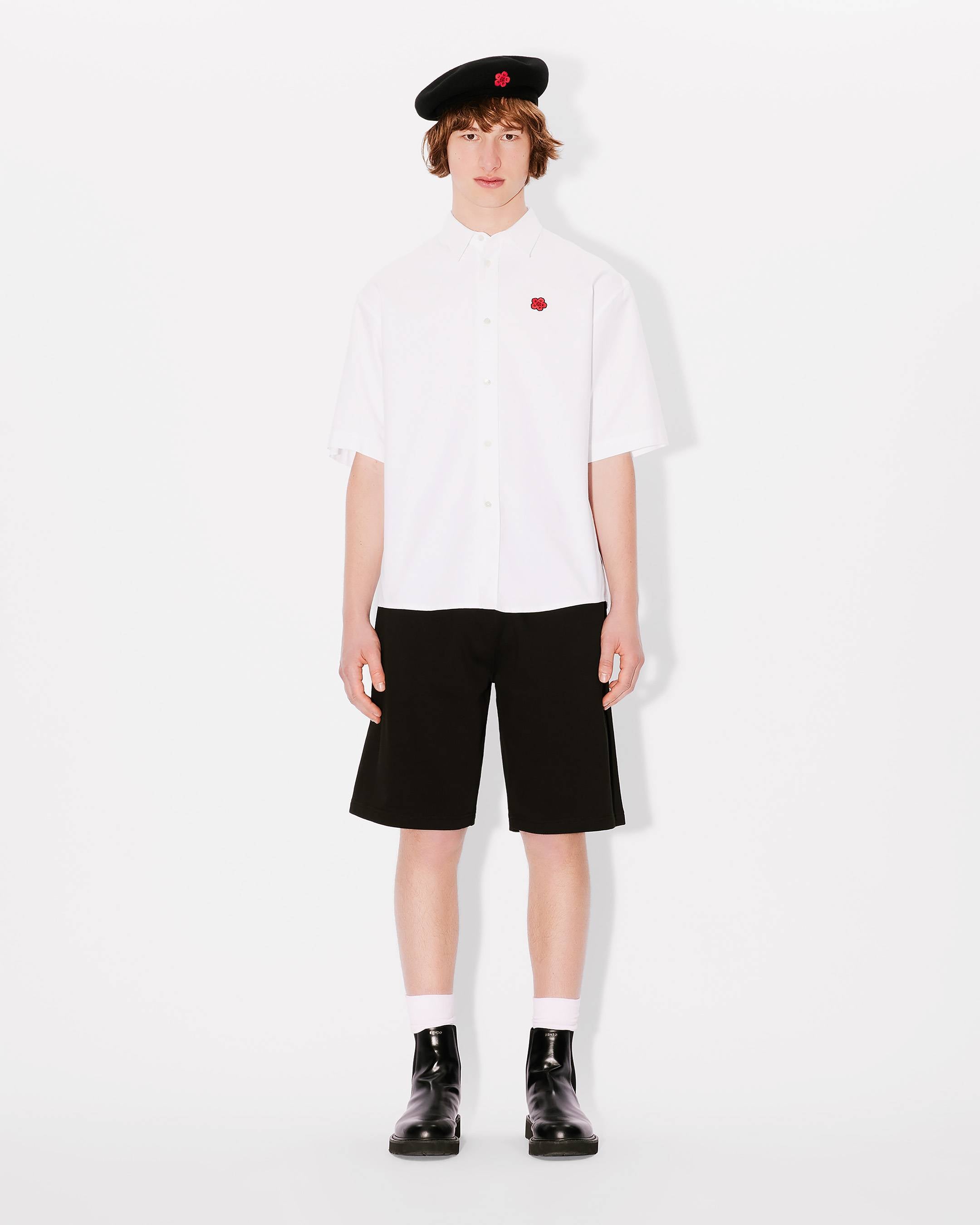 Kenzo Boke Flower Embroidered Casual Shirt