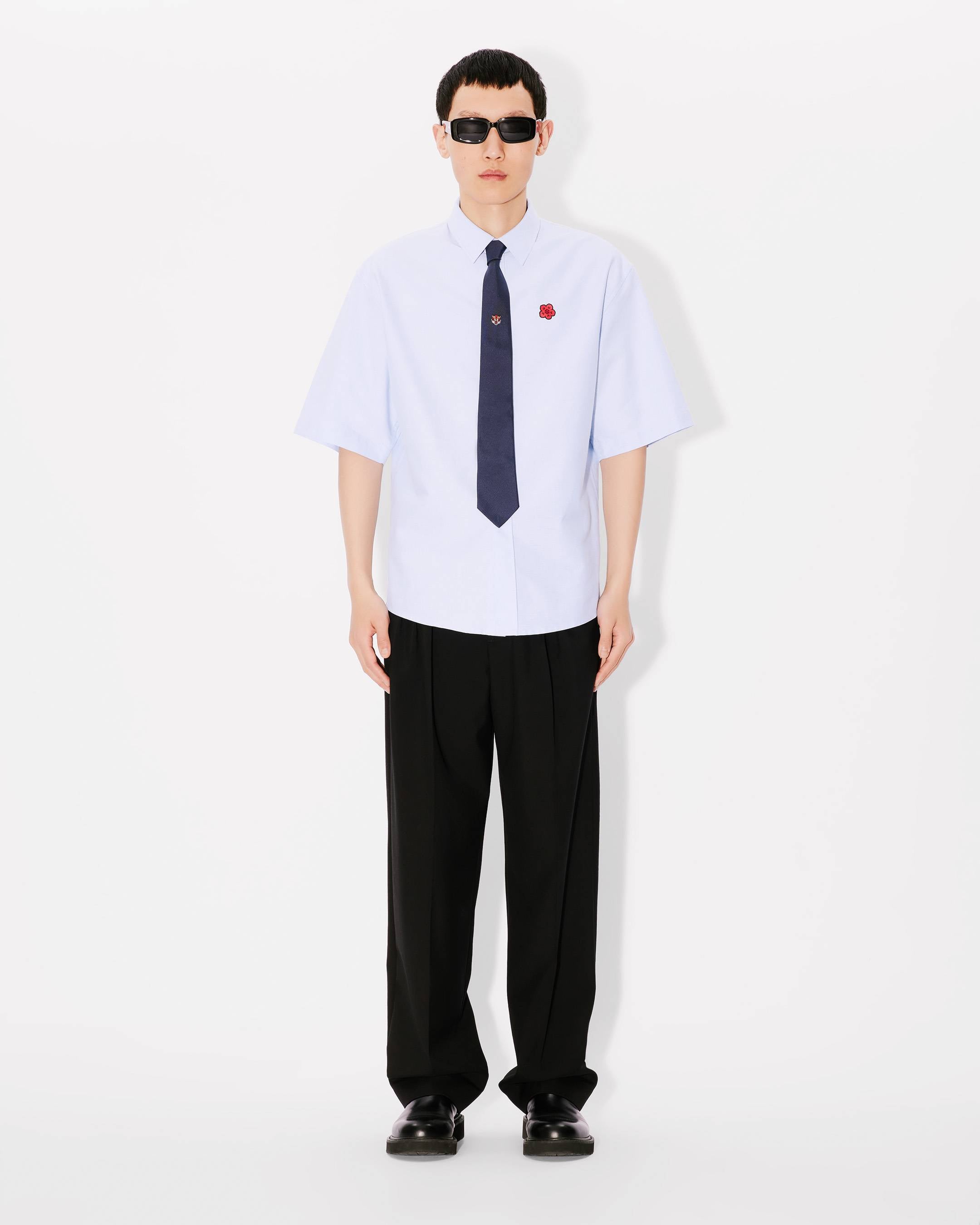 Kenzo Boke Flower Embroidered Casual Shirt