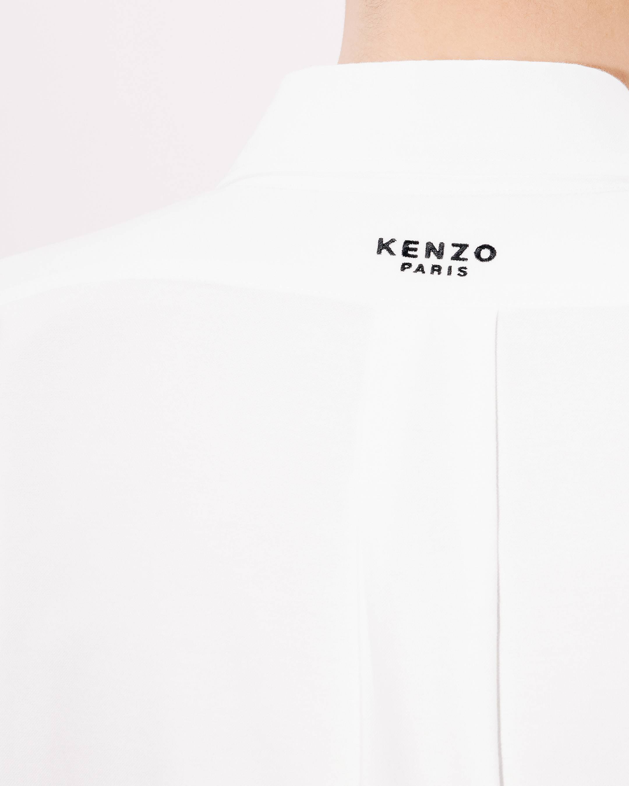 Kenzo Boke Flower Embroidered Shirt In Oxford Cotton
