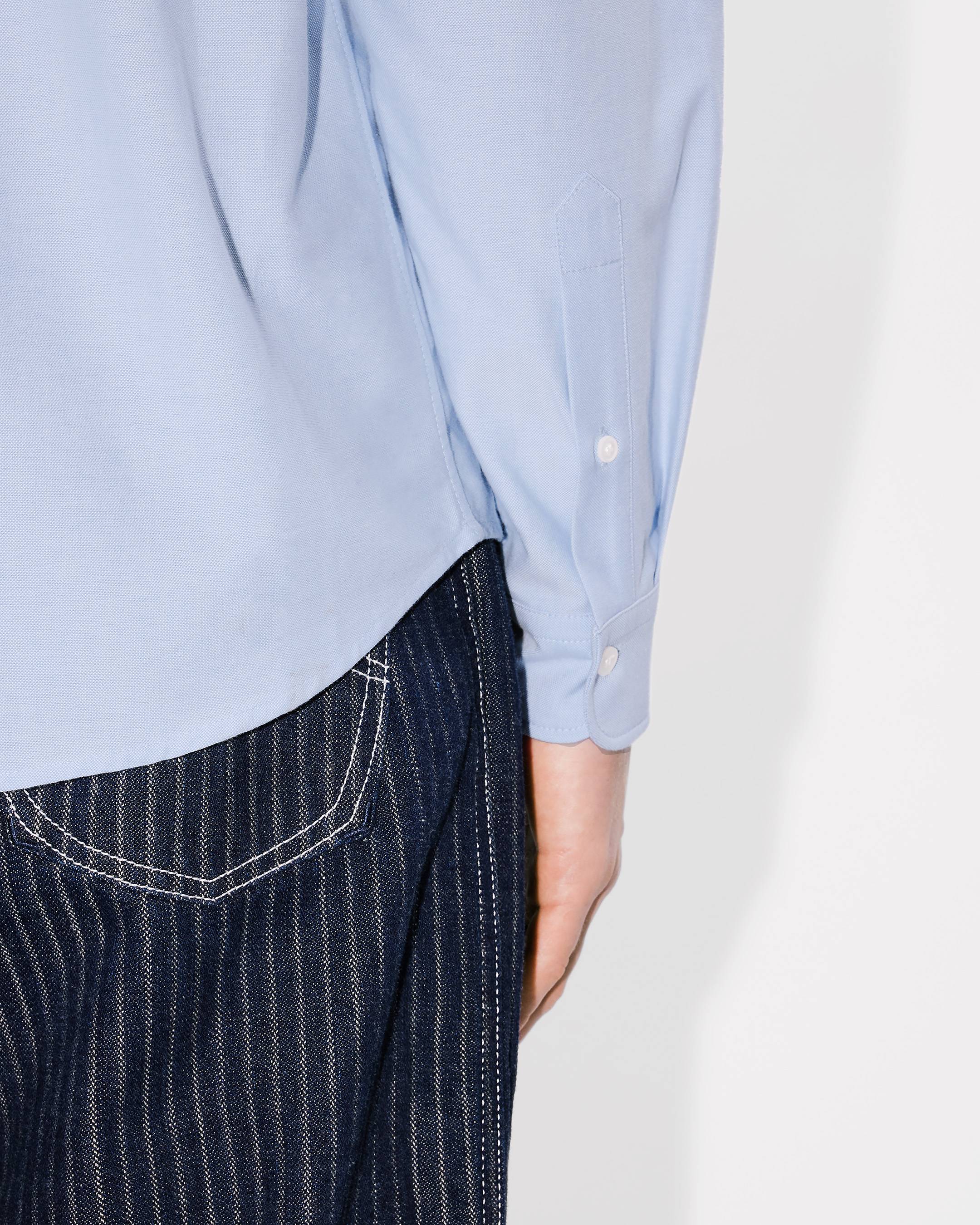 Kenzo Boke Flower Embroidered Shirt In Oxford Cotton