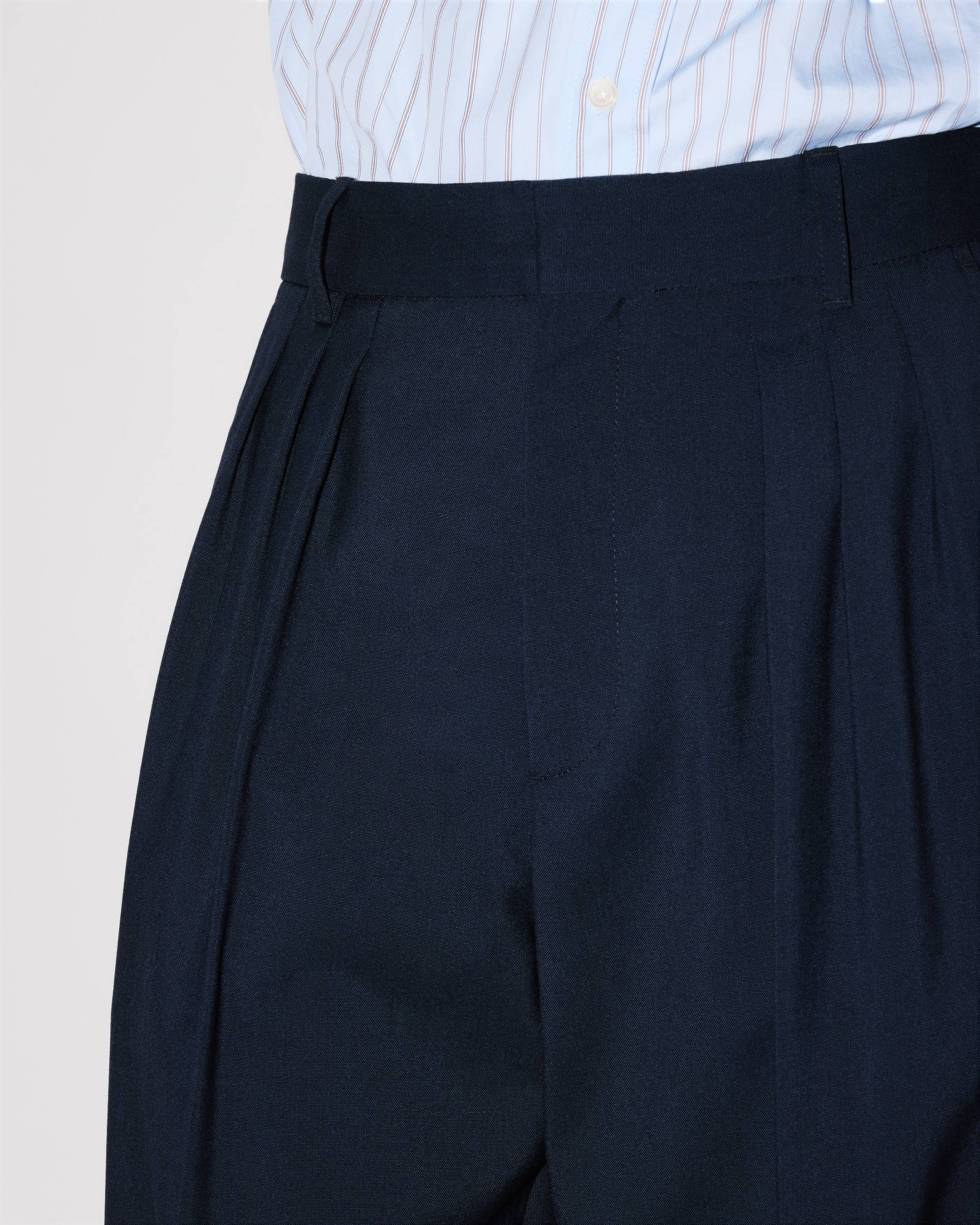Kenzo Pleated Tailored Pants In Virgin Wool