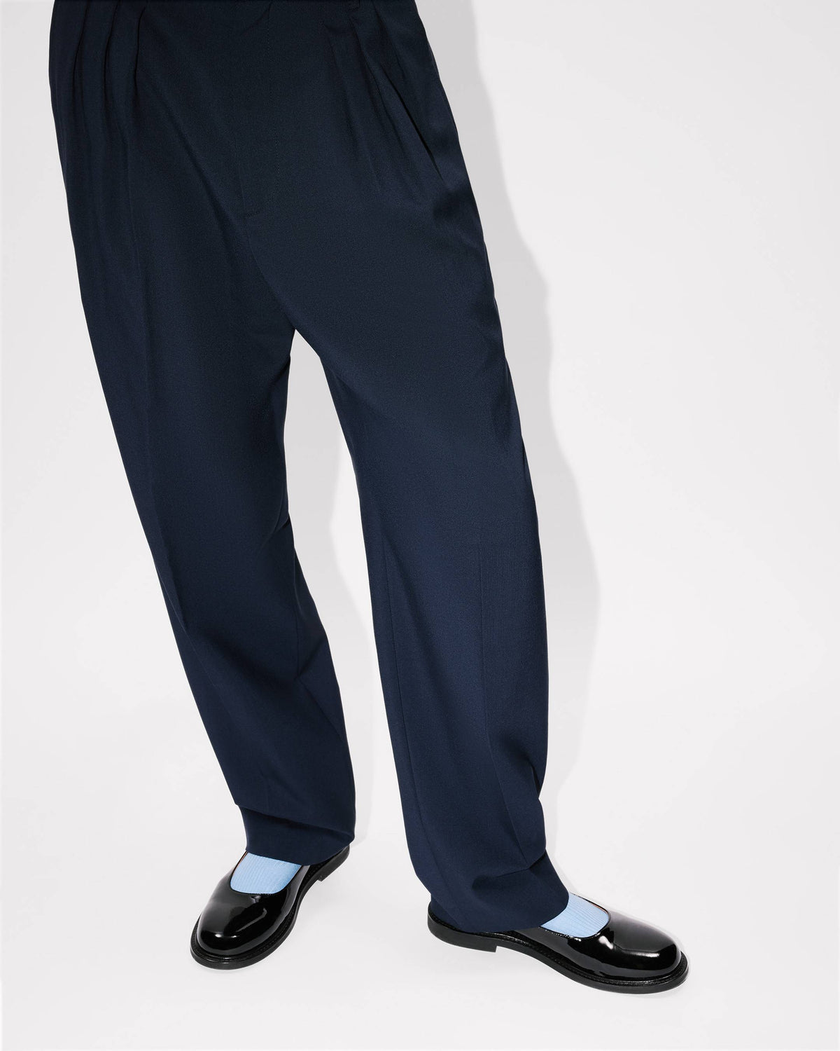 Kenzo Pleated Tailored Pants In Virgin Wool
