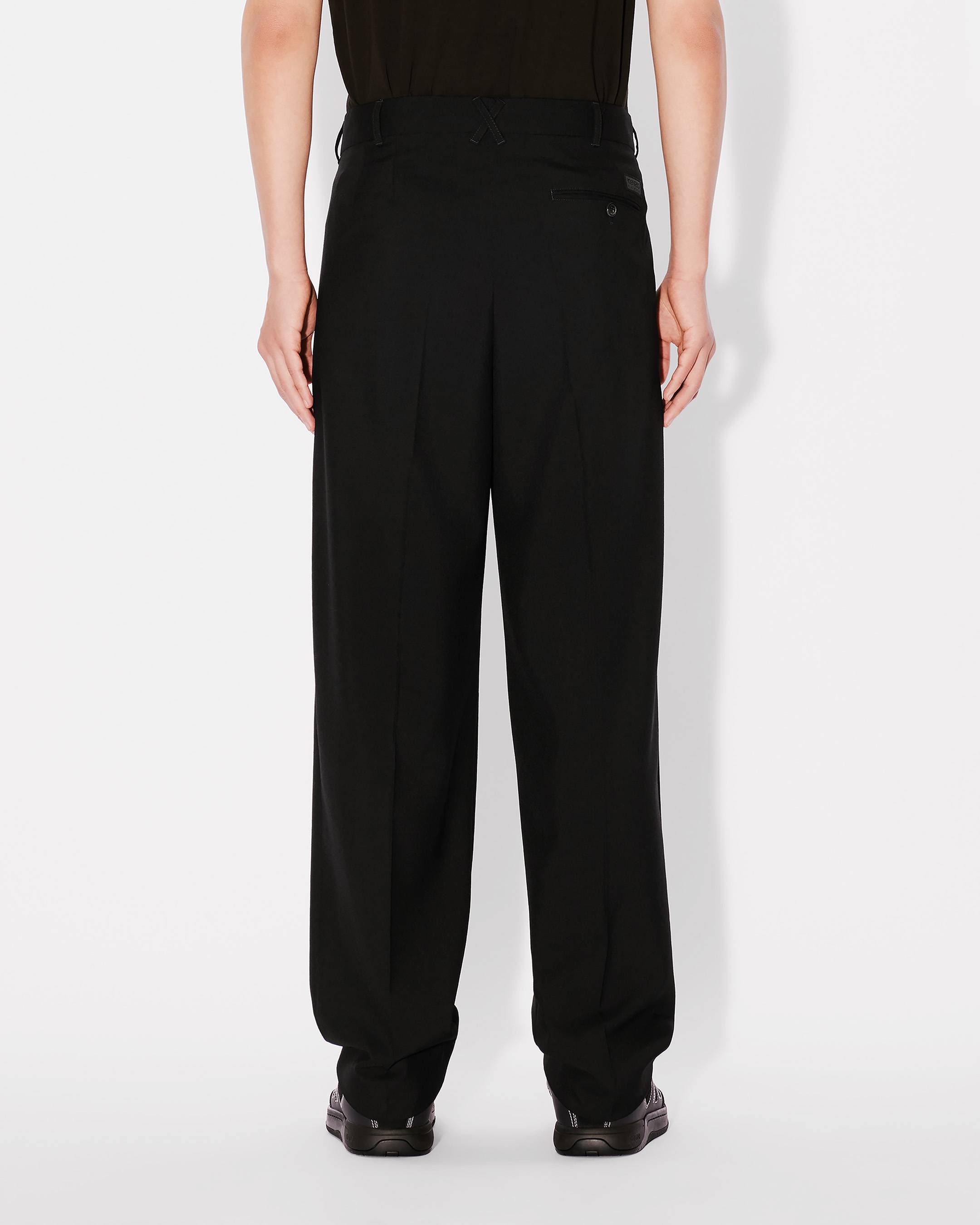 Kenzo Pleated Tailored Pants In Virgin Wool