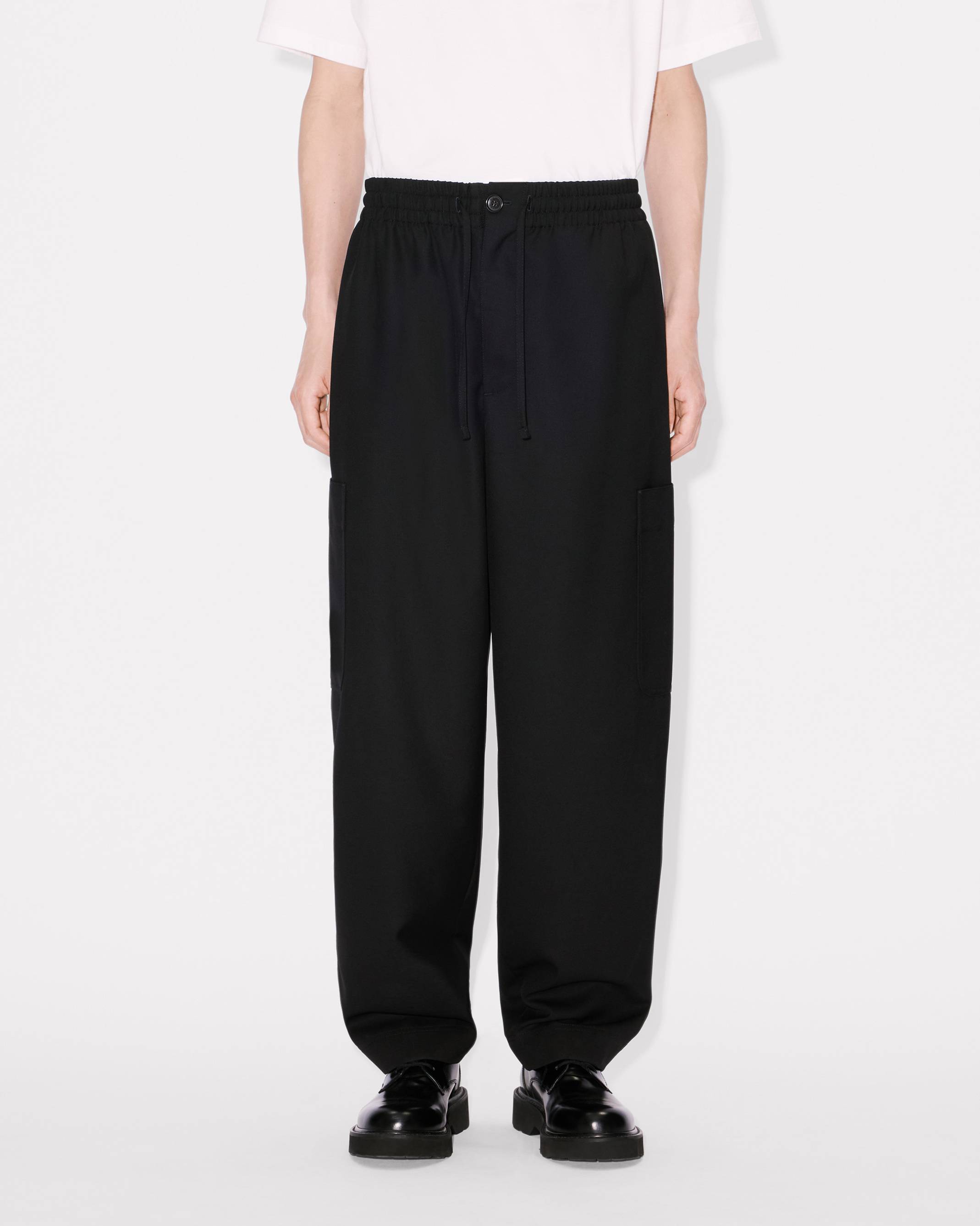 Kenzo Cargo Jogpants In Virgin Wool
