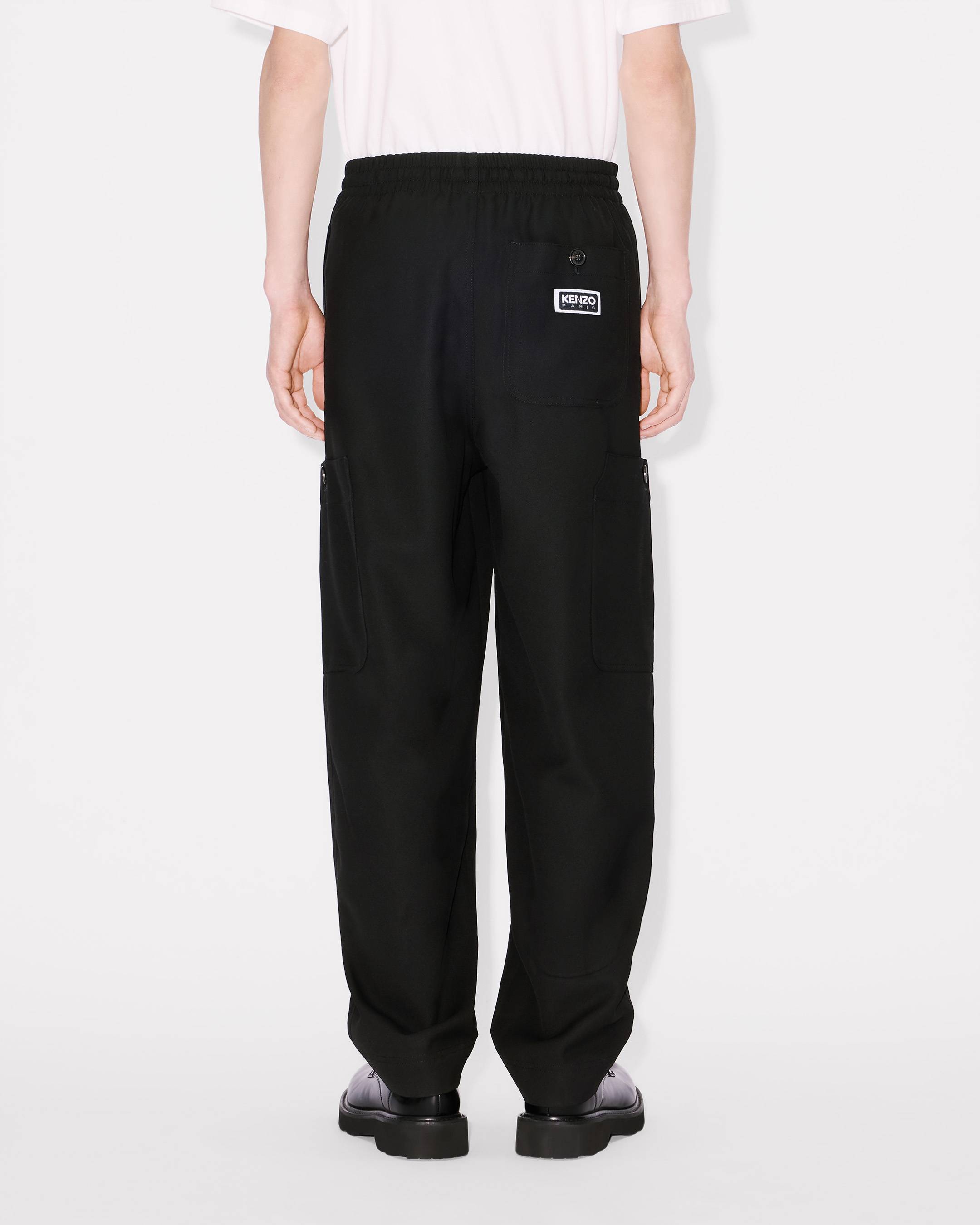 Kenzo Cargo Jogpants In Virgin Wool