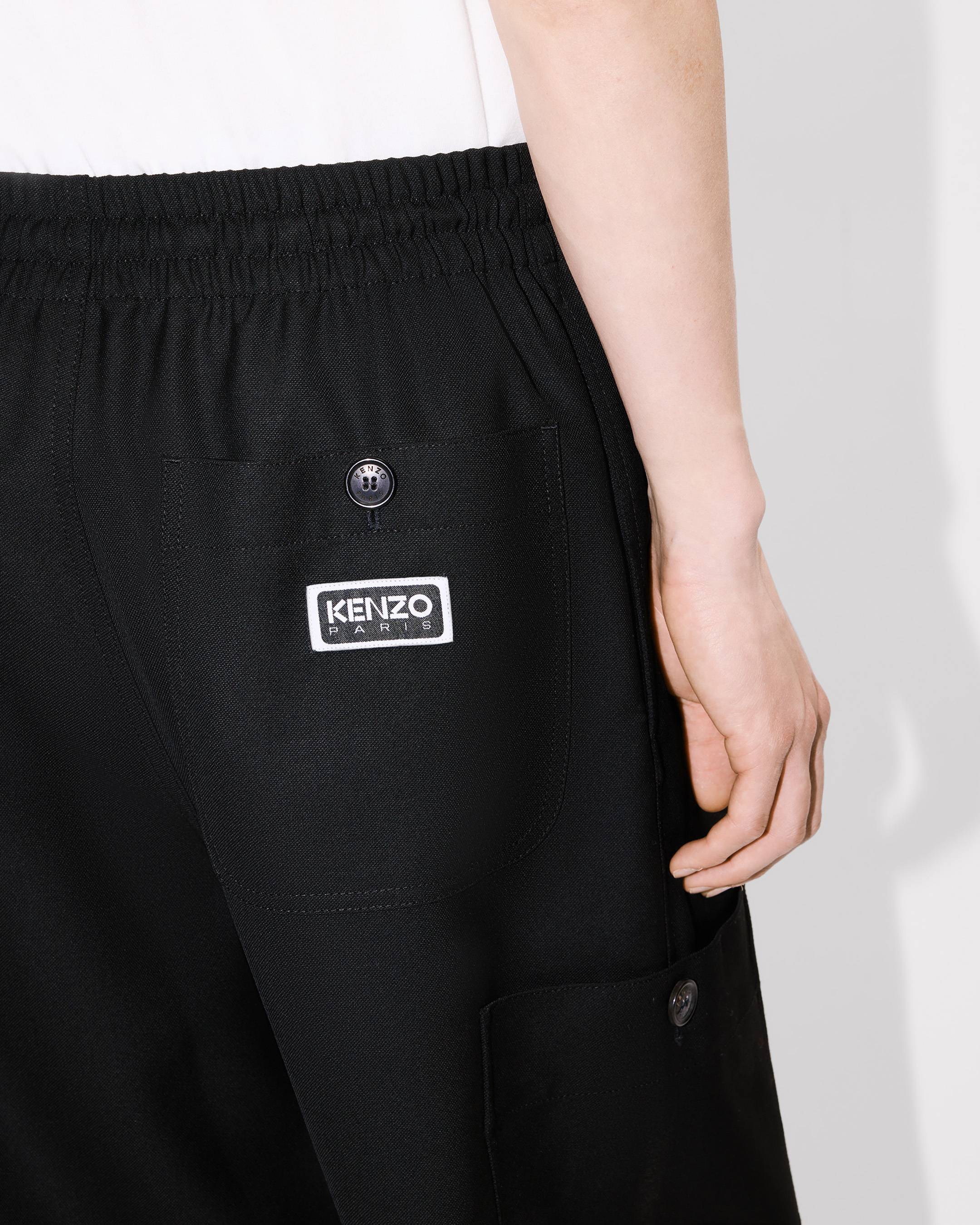 Kenzo Cargo Jogpants In Virgin Wool