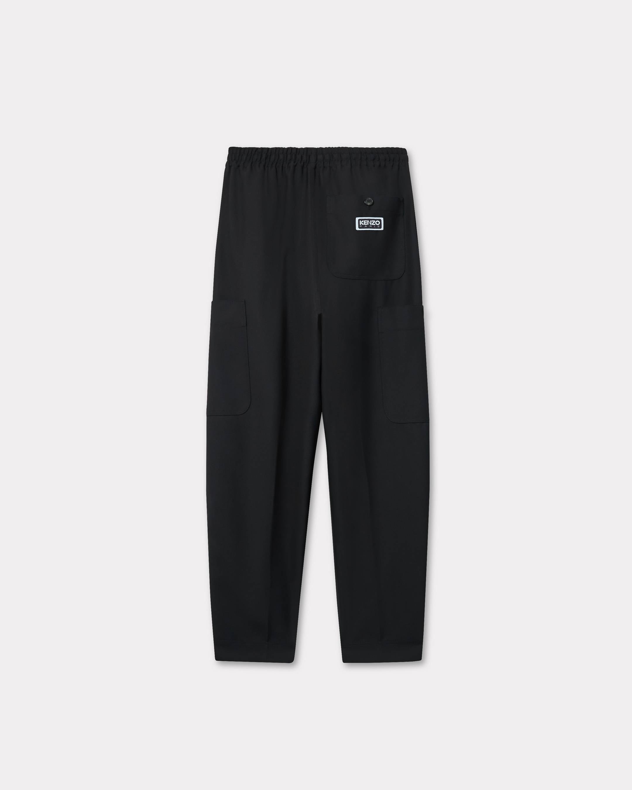 Kenzo Cargo Jogpants In Virgin Wool