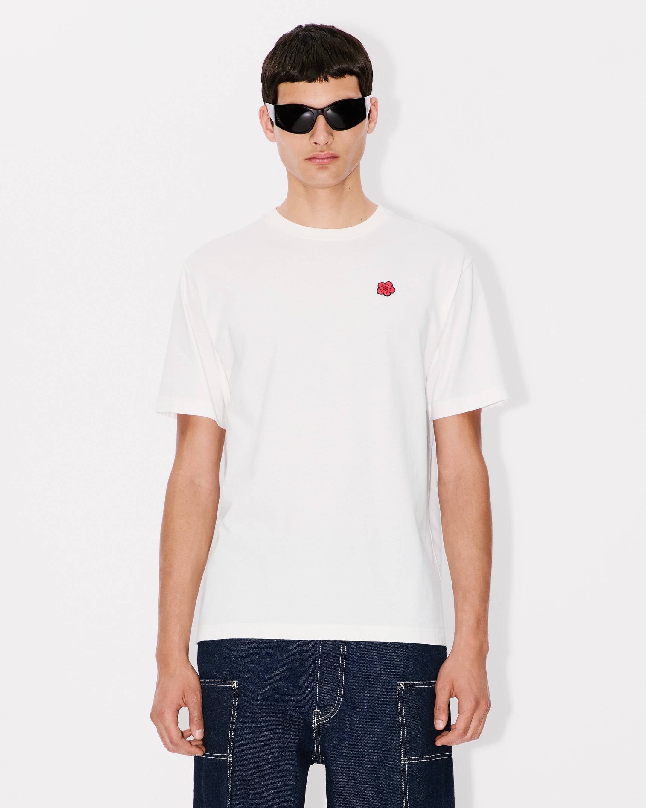 Kenzo Boke Flower Embroidered Tshirt In Cotton
