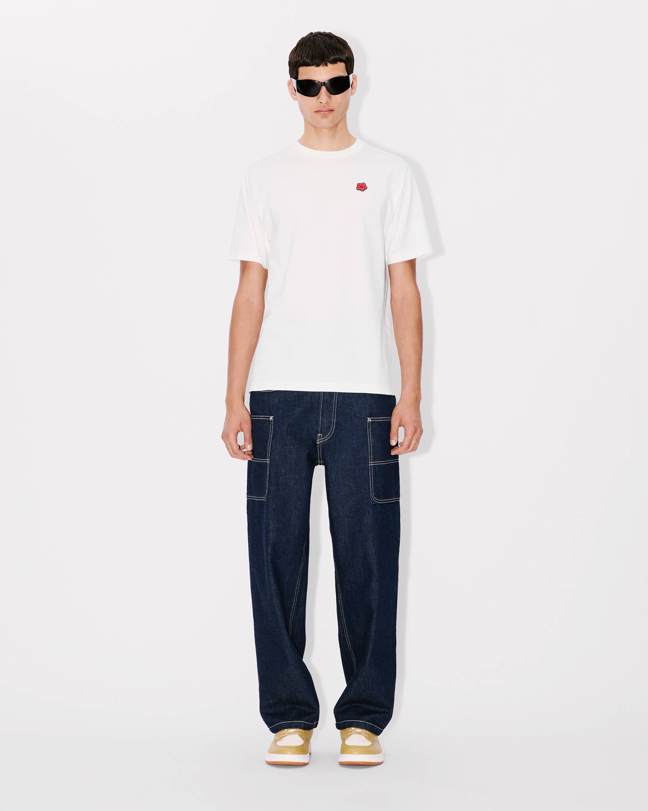 Kenzo Boke Flower Embroidered Tshirt In Cotton