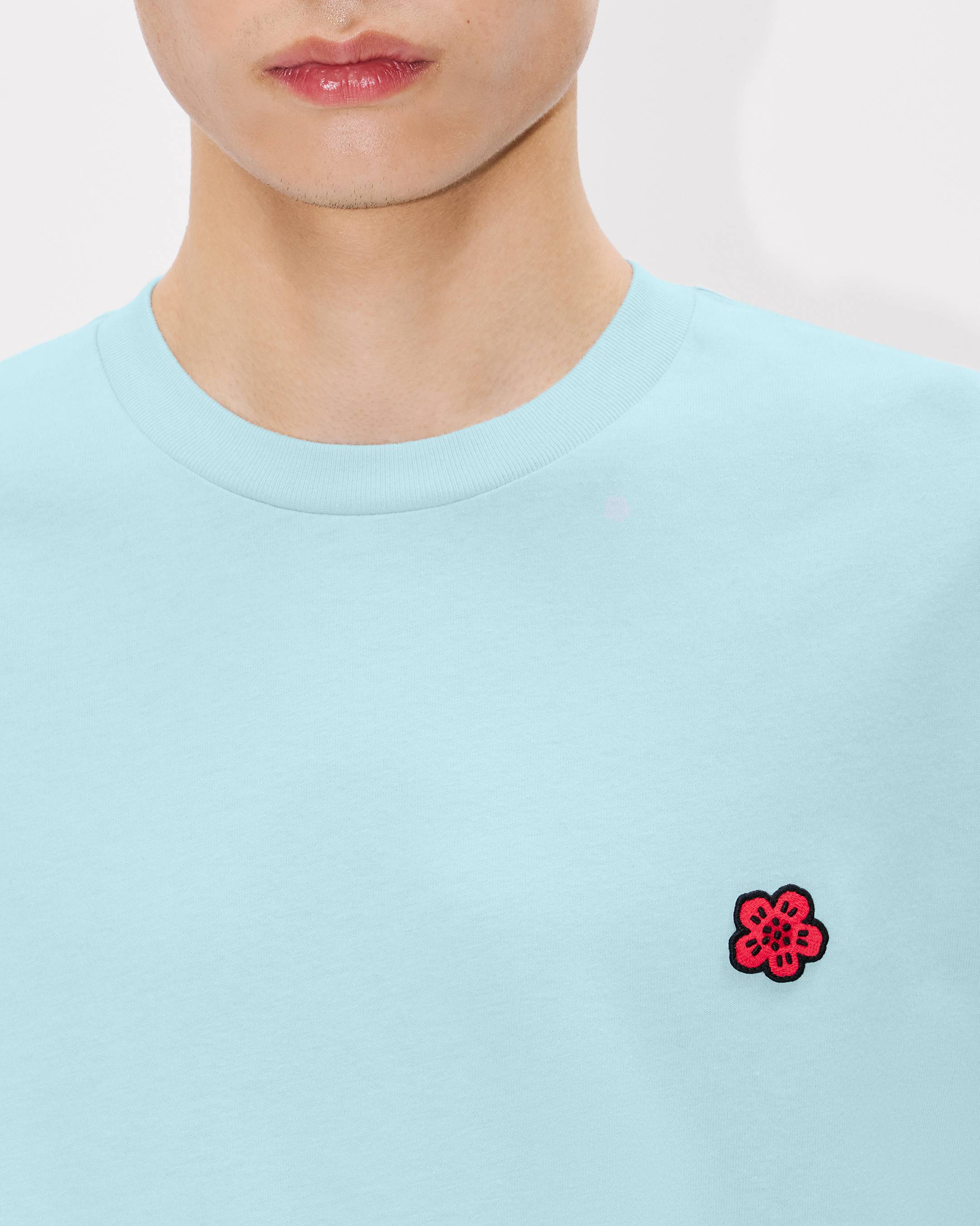 Kenzo Boke Flower Embroidered Tshirt In Cotton