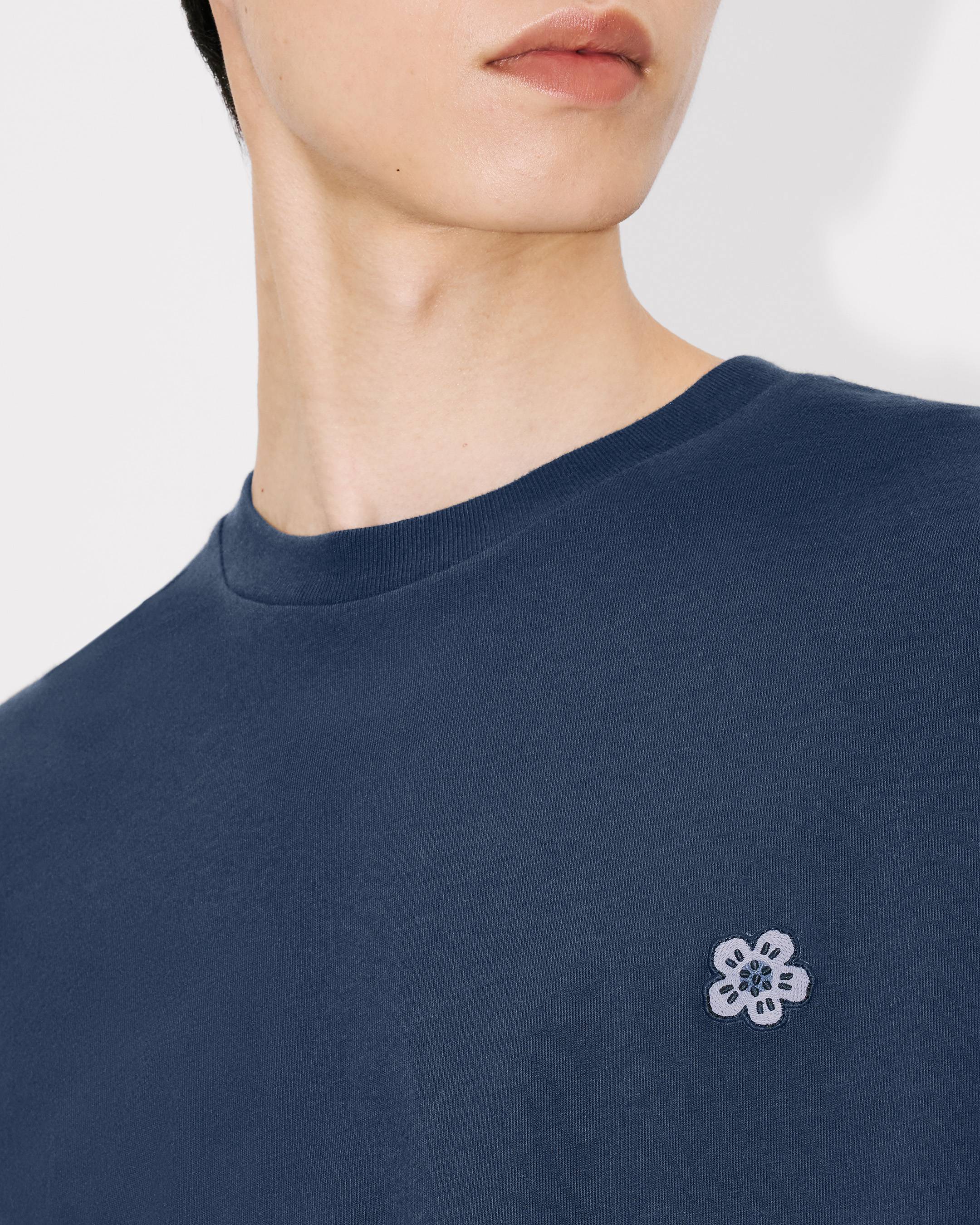 Kenzo Boke Flower Embroidered Tshirt In Cotton