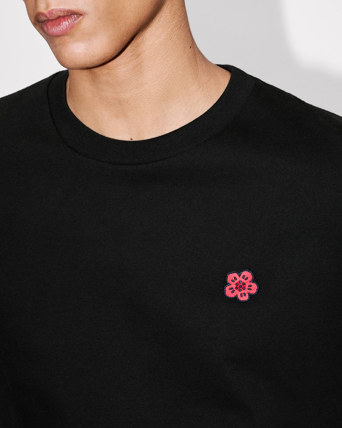 Kenzo Boke Flower Embroidered Tshirt In Cotton