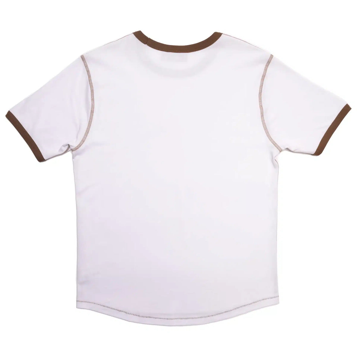Drew House Secret Ss Ringer Tee White / Brown