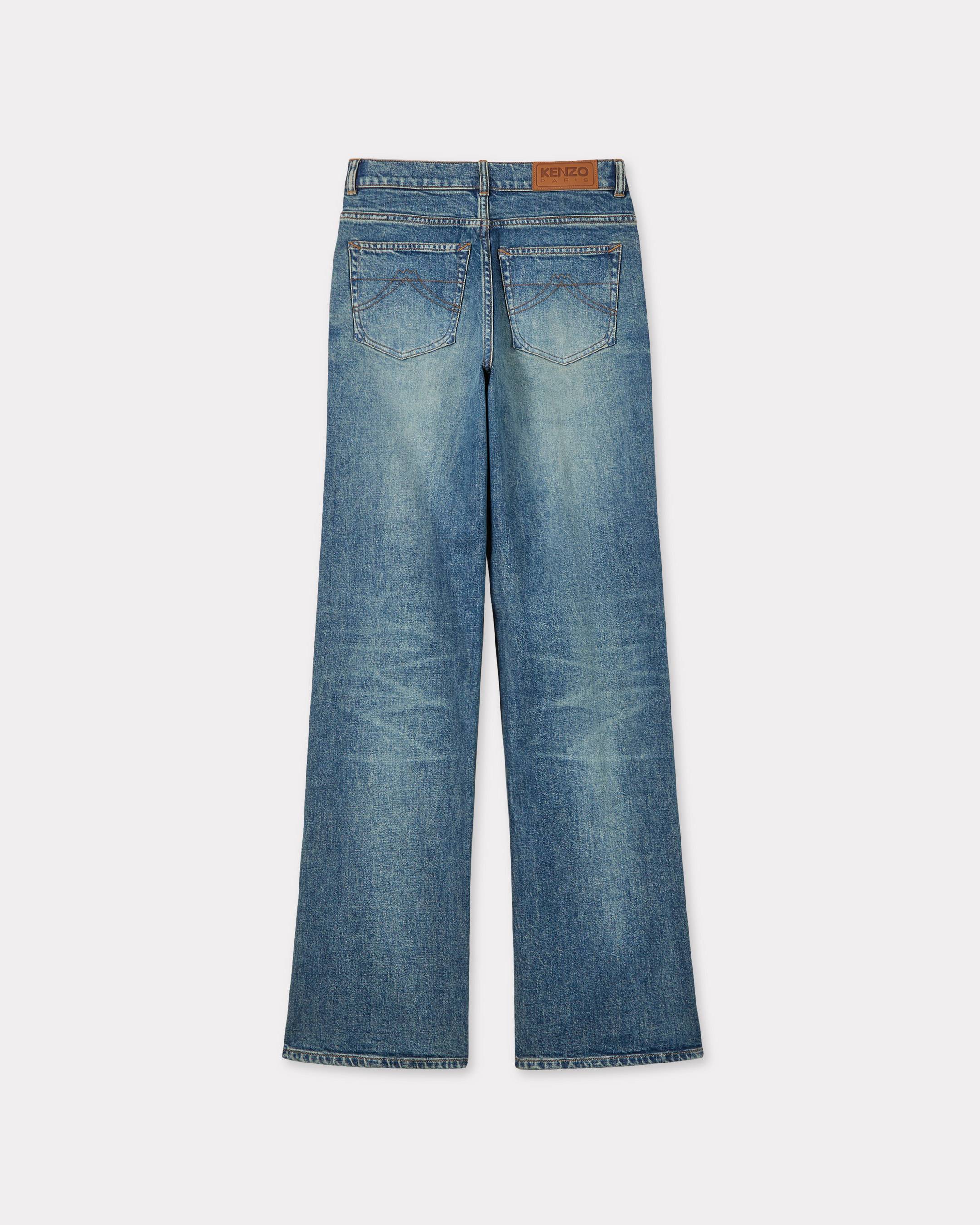 Kenzo Ayame Wide Jeans In Stretch Japanese Denim Women's