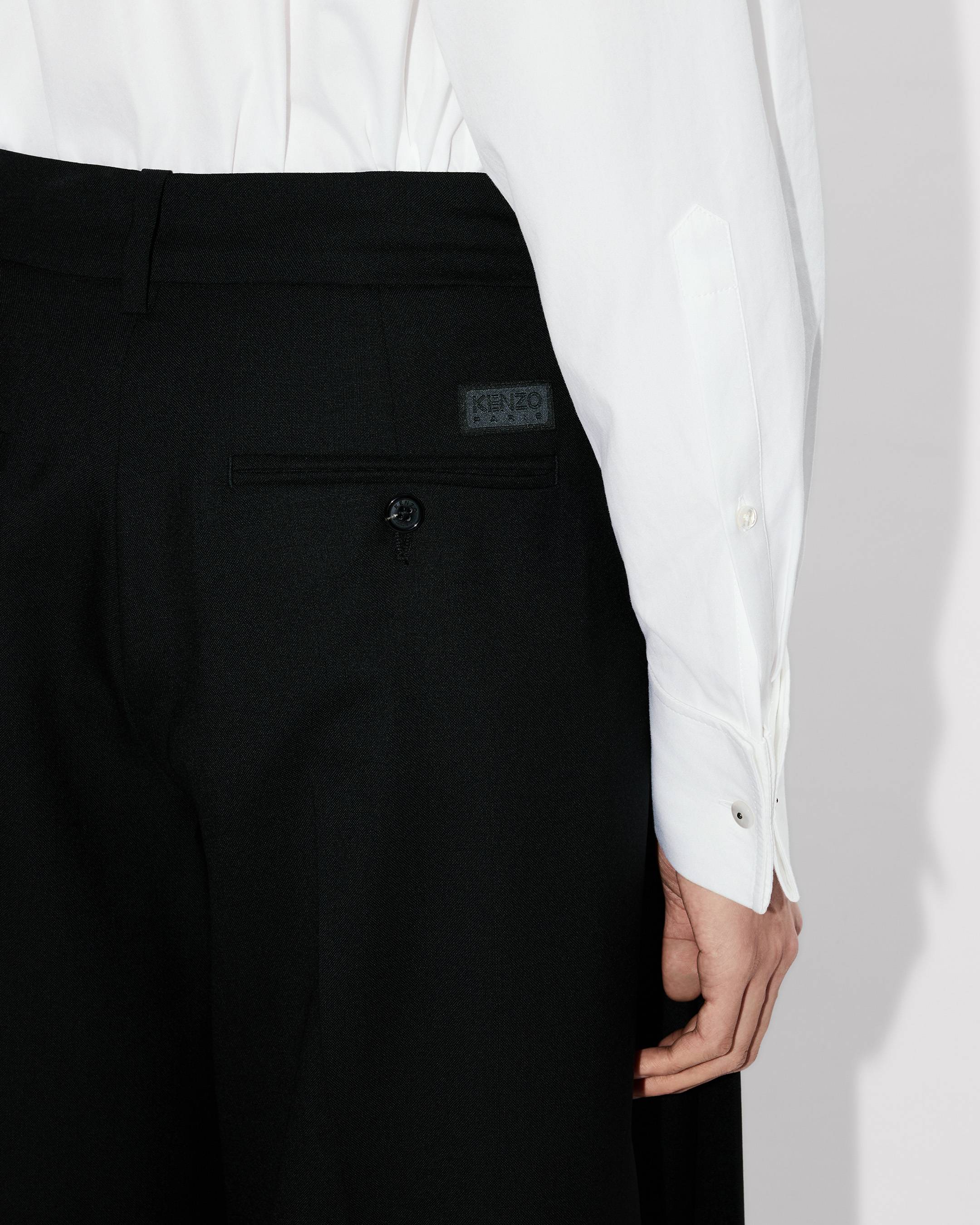 Kenzo Wide Leg Pants In Virgin Wool Women's
