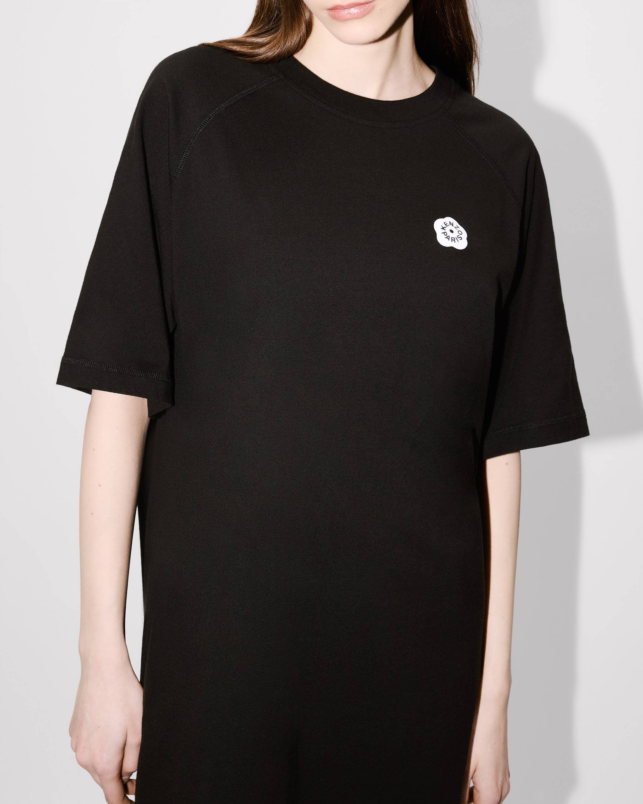 Kenzo Boke Flower 20 Embroidered Oversized Tshirt Dress In Cotton Women's