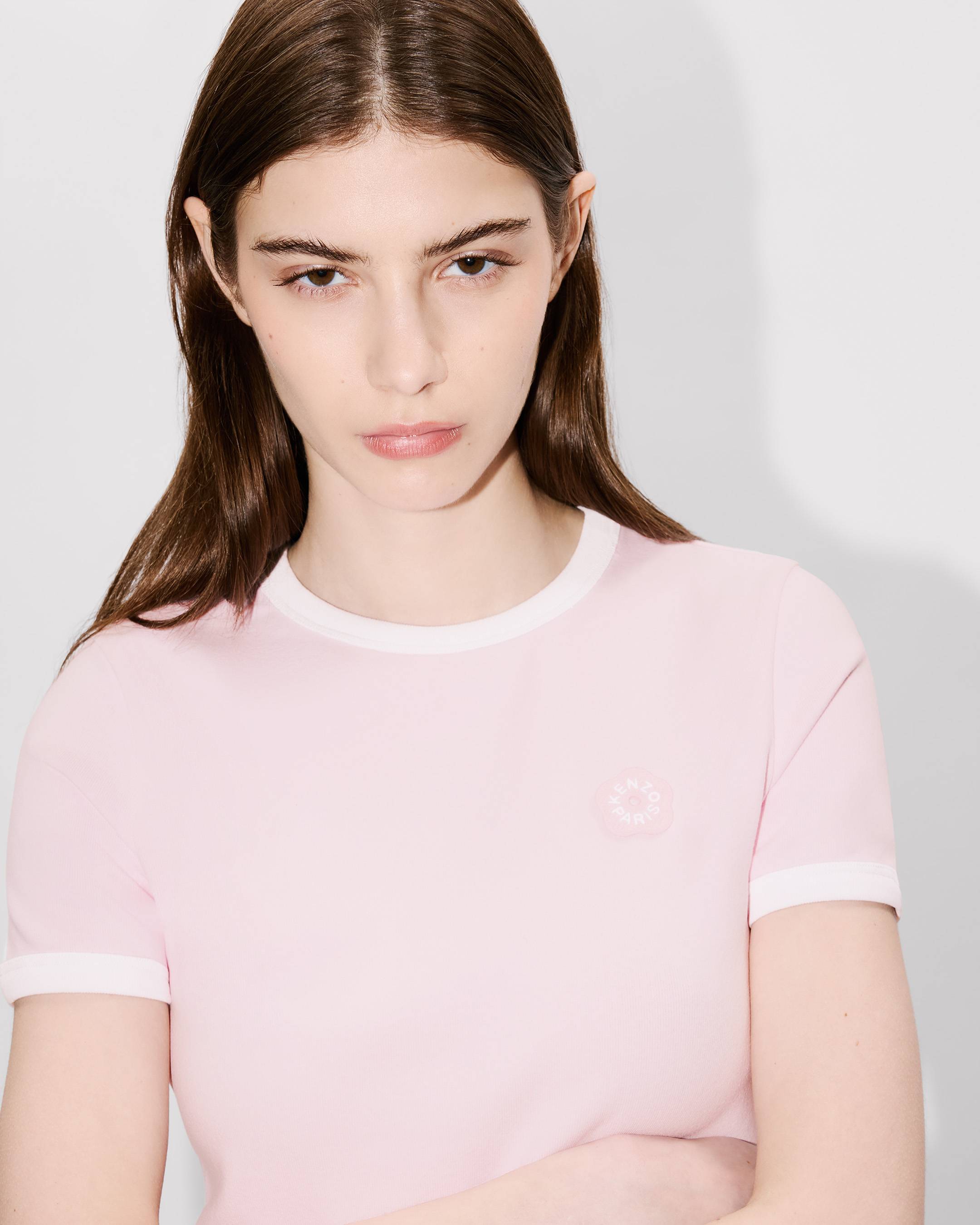 Kenzo Boke Flower 20 Embroidered Rib Tshirt Women's