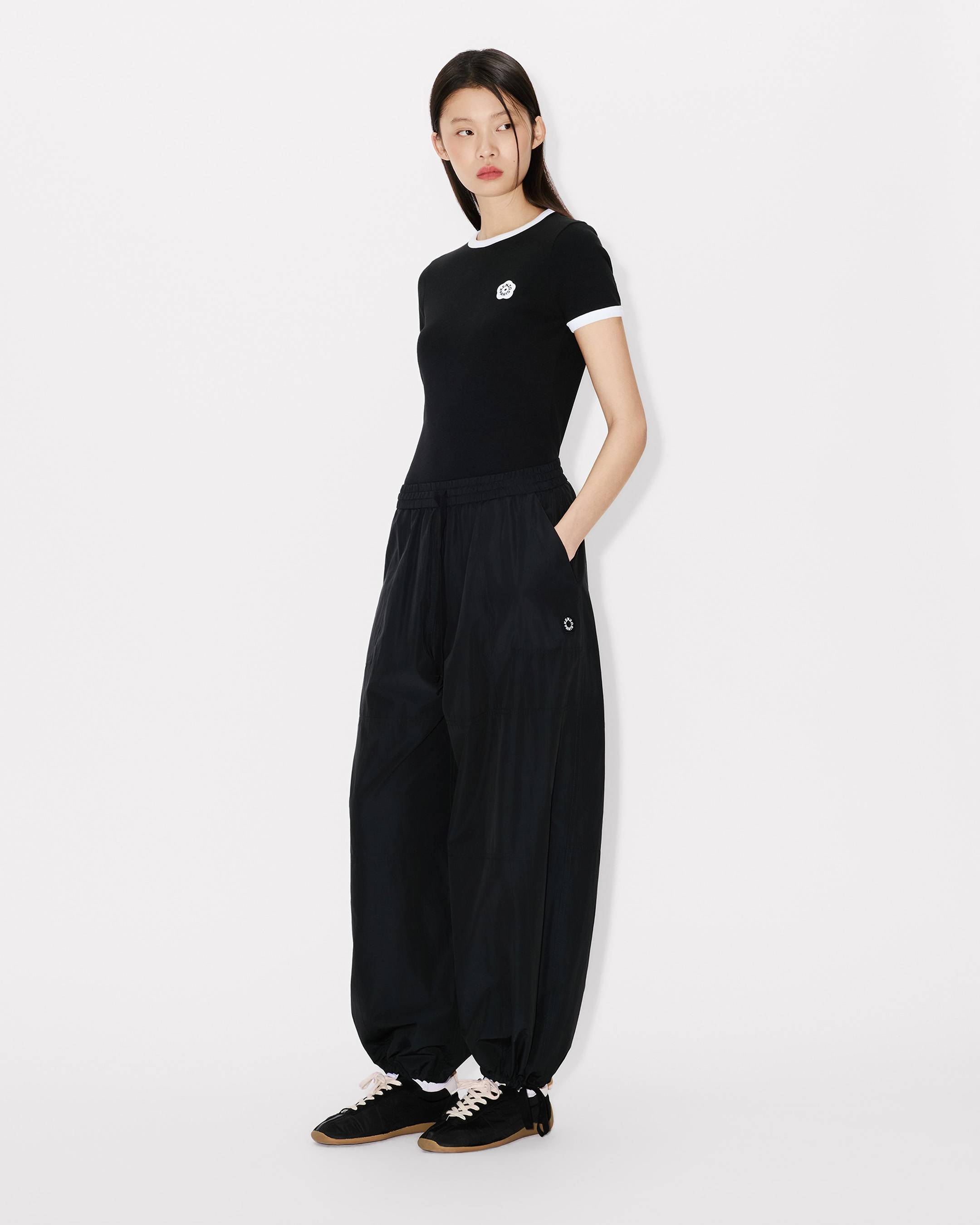 Kenzo Boke Flower 20 Embroidered Rib Tshirt Women's