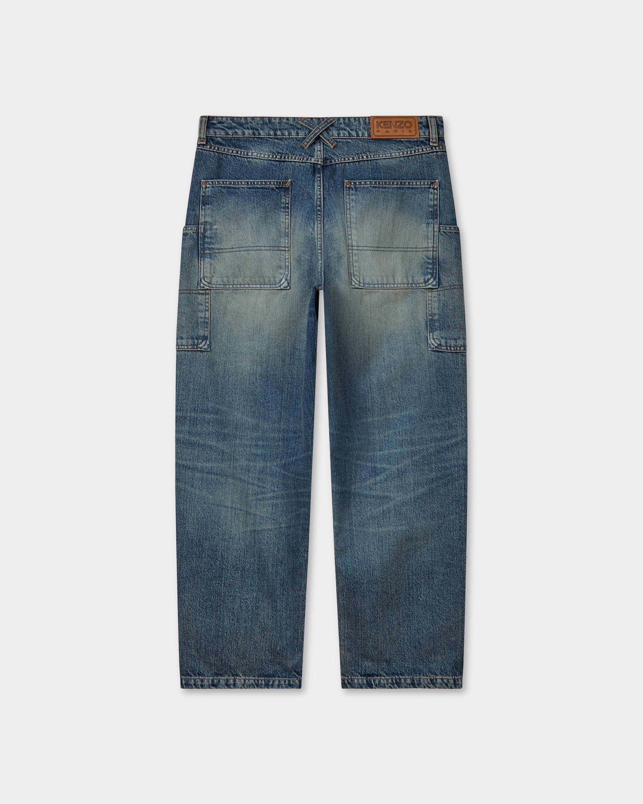 Kenzo Cargo Monkey Fit Jeans In Japanese Denim