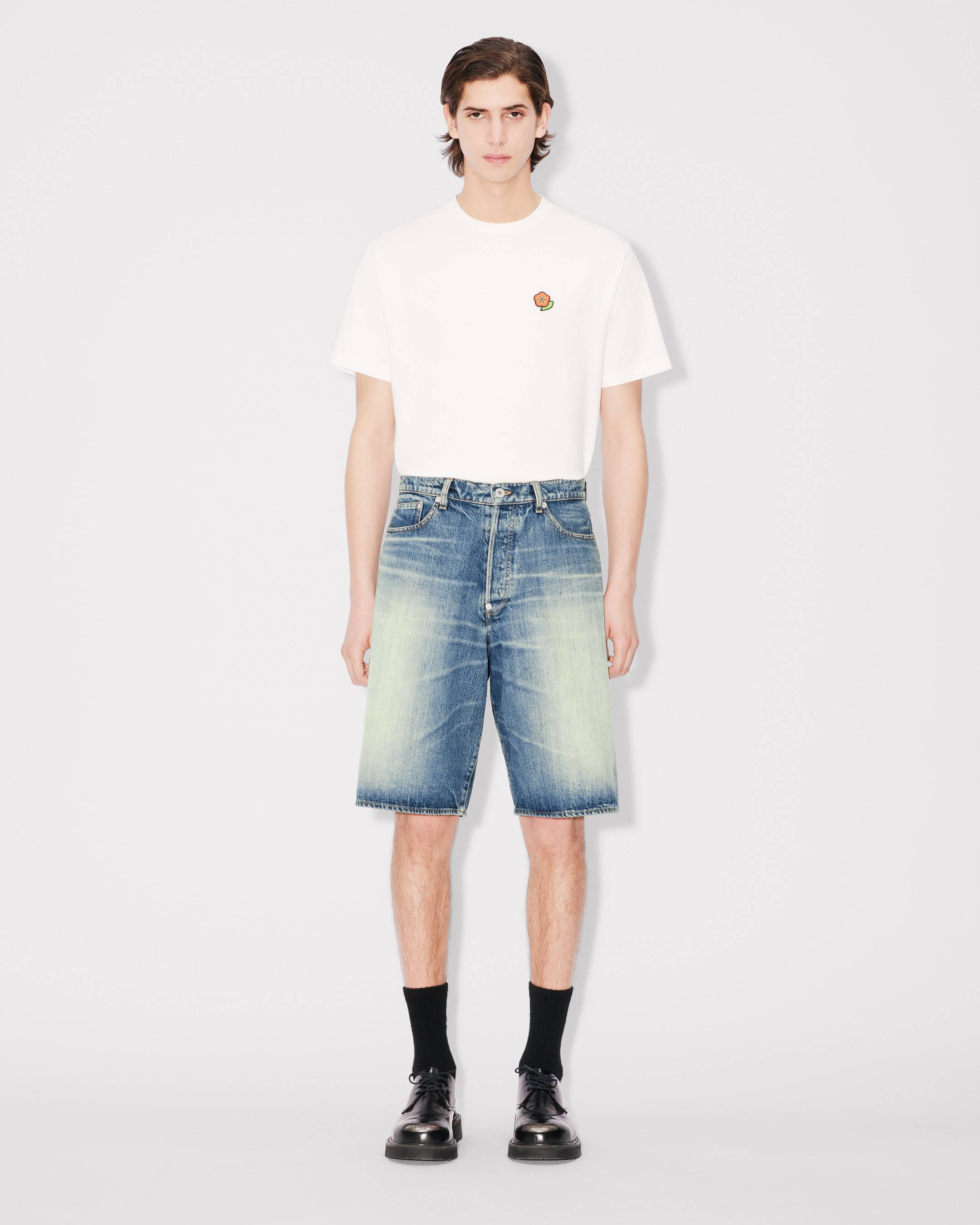 Kenzo Straight Short In Japanese Denim