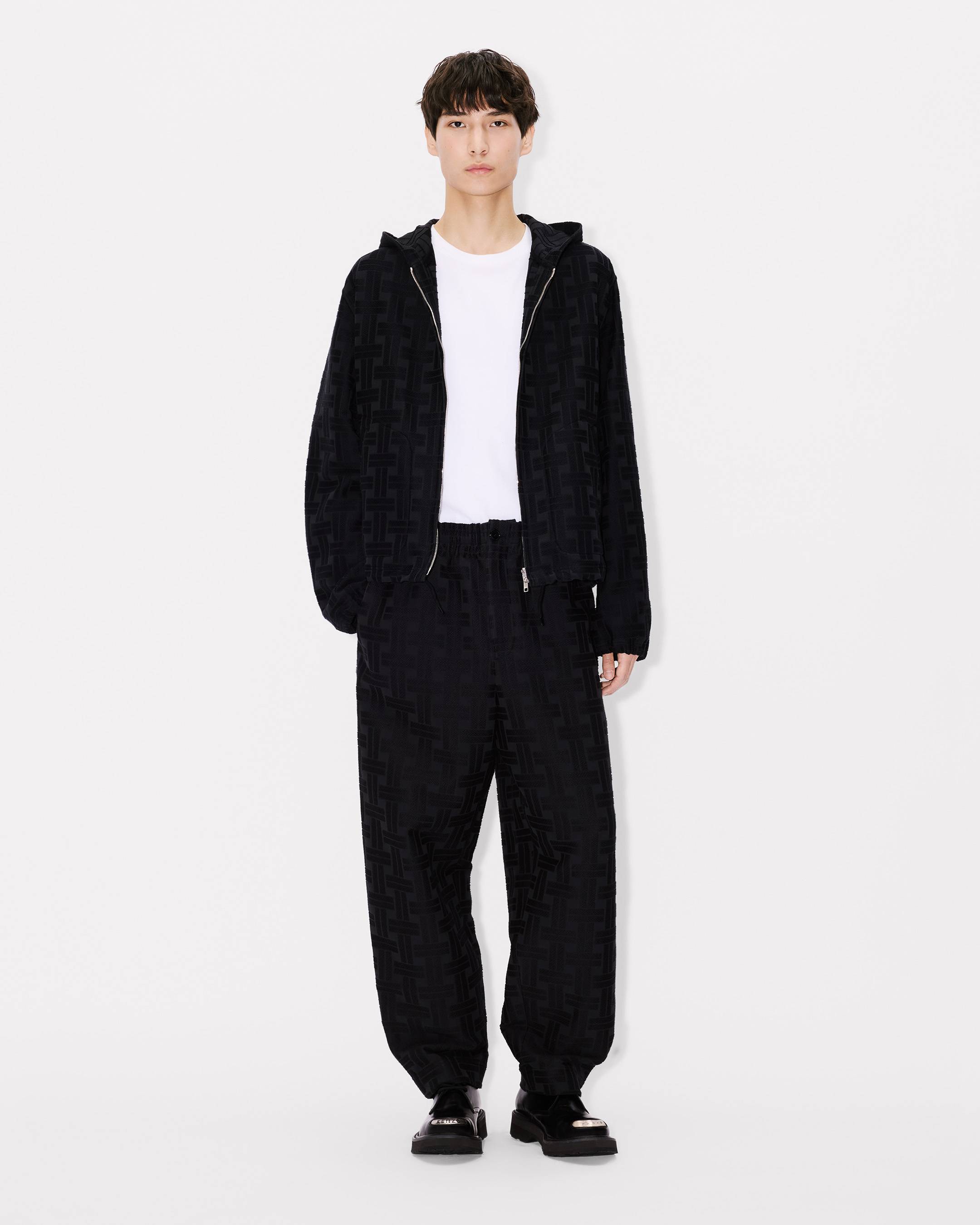 Kenzo Weave Jogpants In Cotton Jacquard