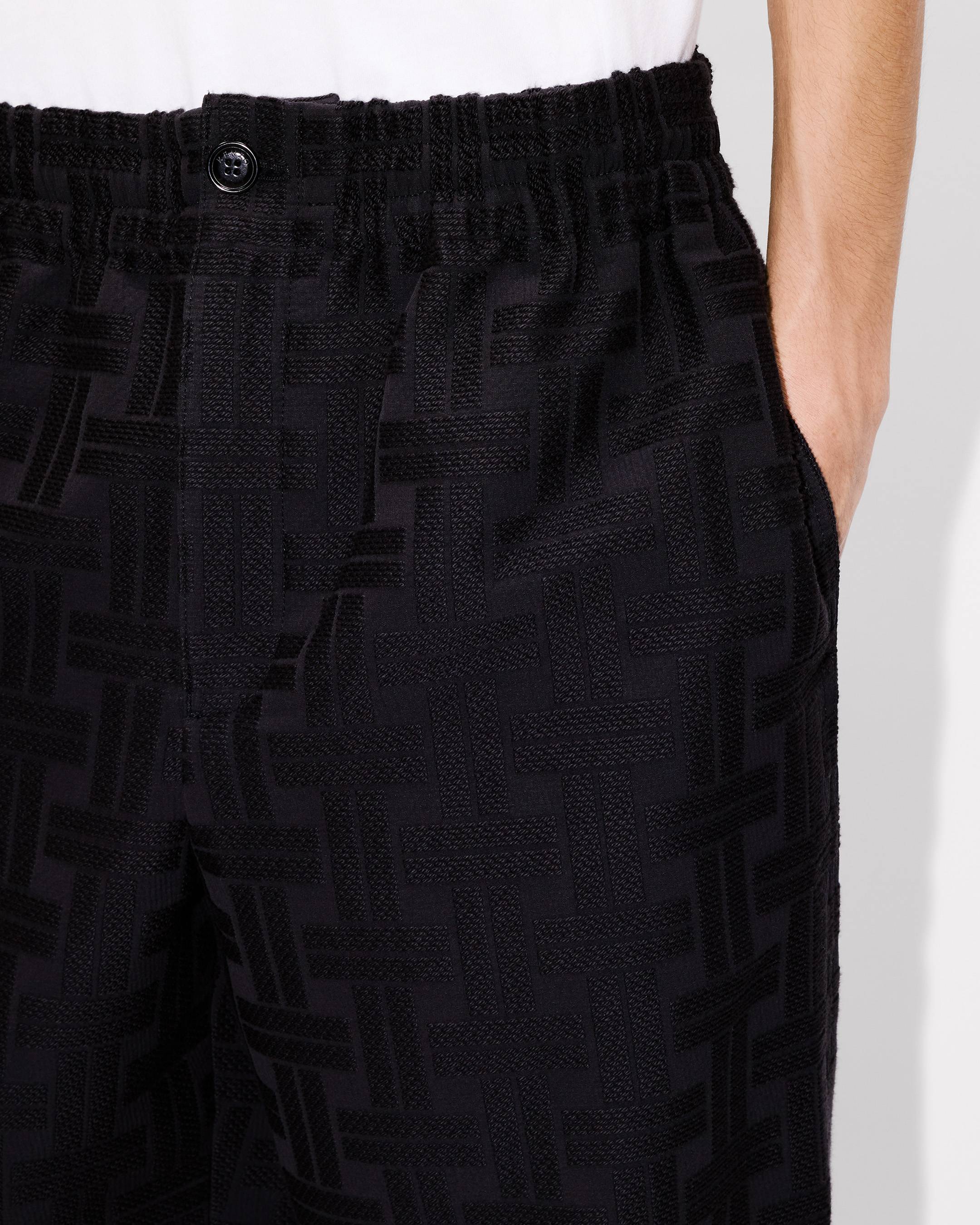 Kenzo Weave Jogpants In Cotton Jacquard