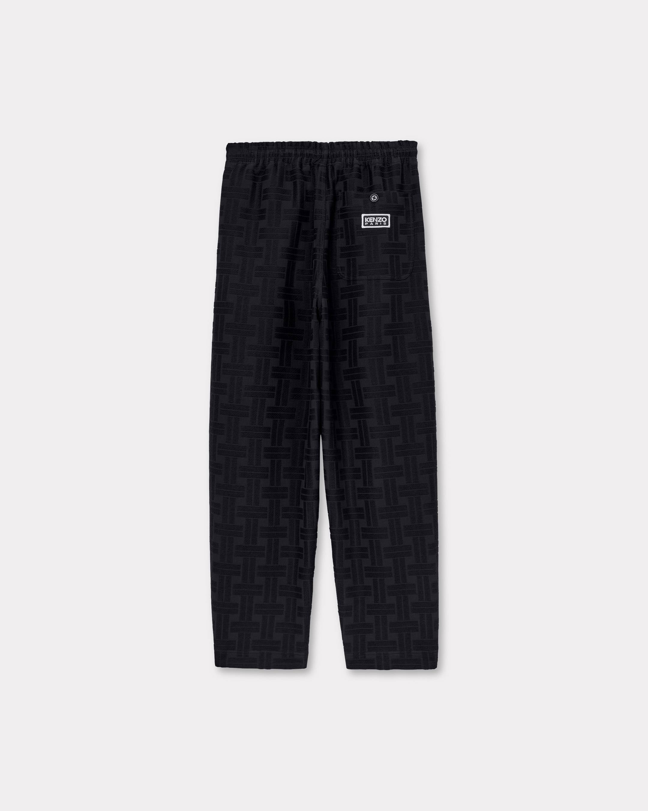 Kenzo Weave Jogpants In Cotton Jacquard
