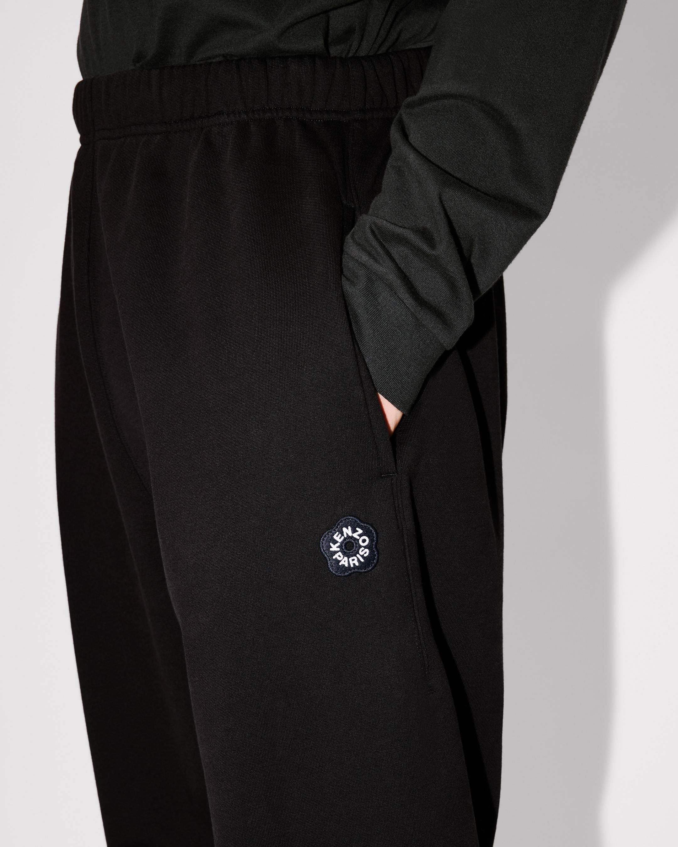 Kenzo Boke Flower 20 Embroidered Straight Jogpants In Cotton