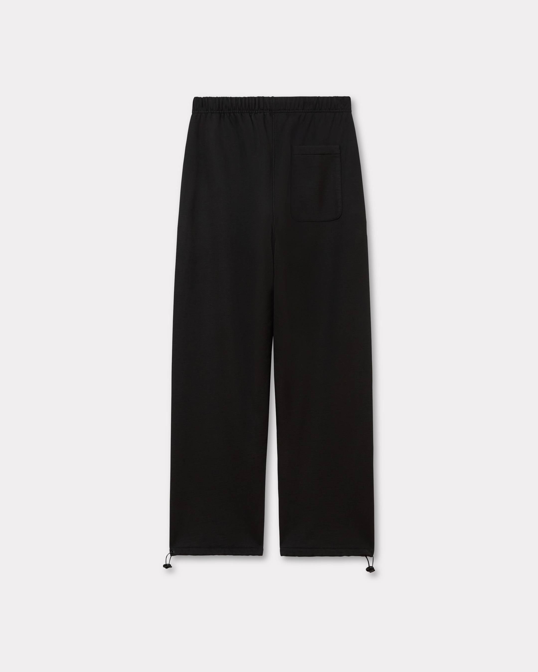 Kenzo Boke Flower 20 Embroidered Straight Jogpants In Cotton