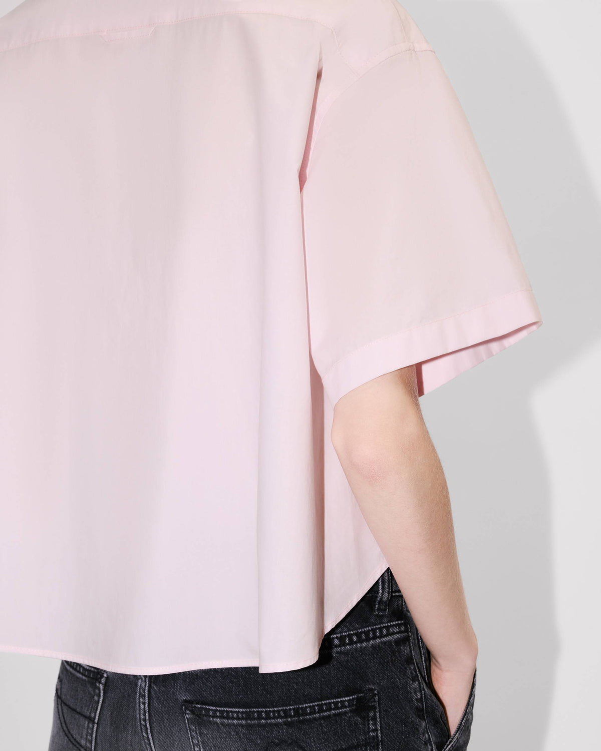 Kenzo Boke Flower 20 Short Dropped Shoulders Shirt In Cotton Poplin Women's