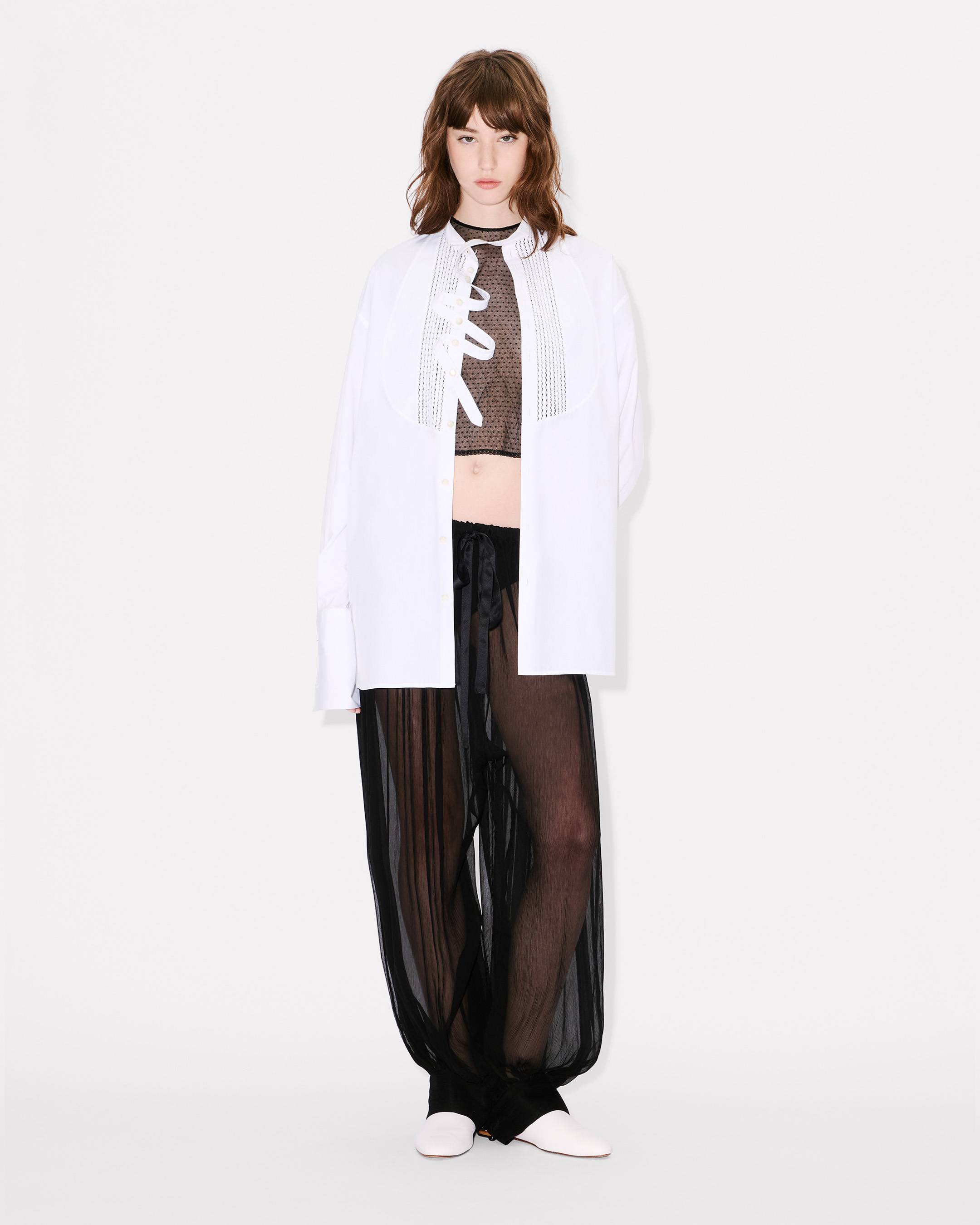 Kenzo Oversized Shirt In Cotton Poplin Women's