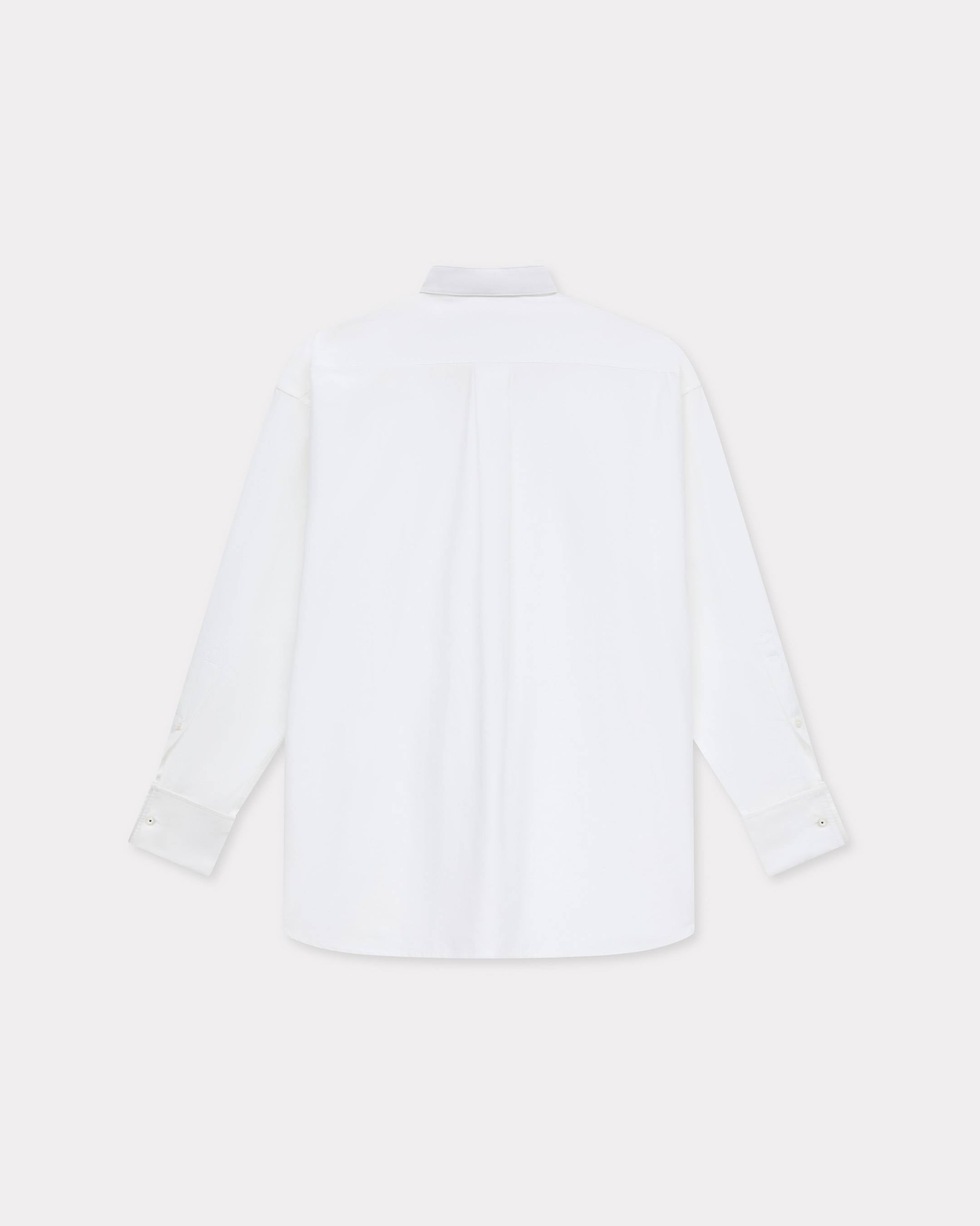 Kenzo Stand Collar Oversized Shirt In Cotton Poplin Women's