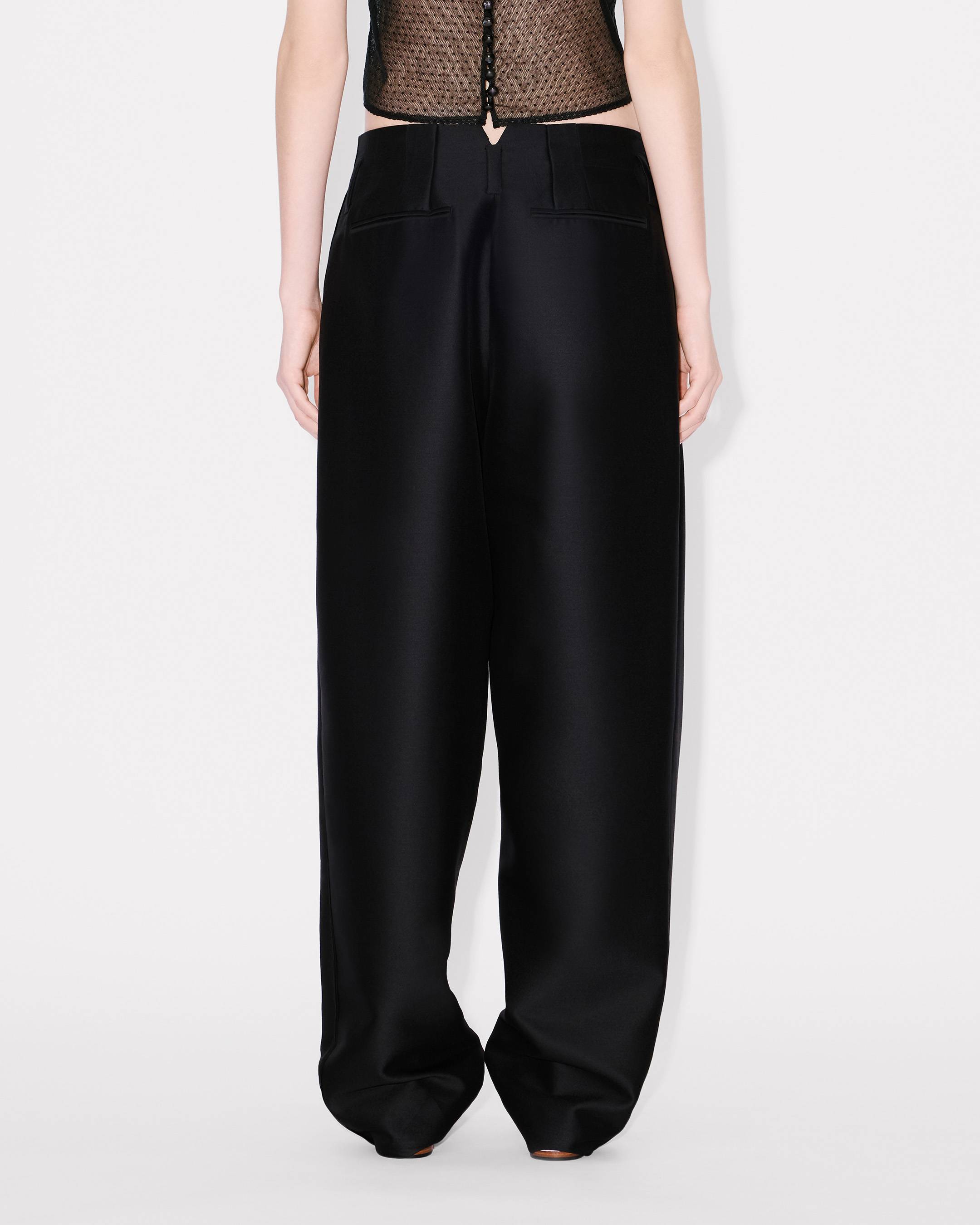 Kenzo Tailored Plaited Pants In Virgin Wool And Silk Women's