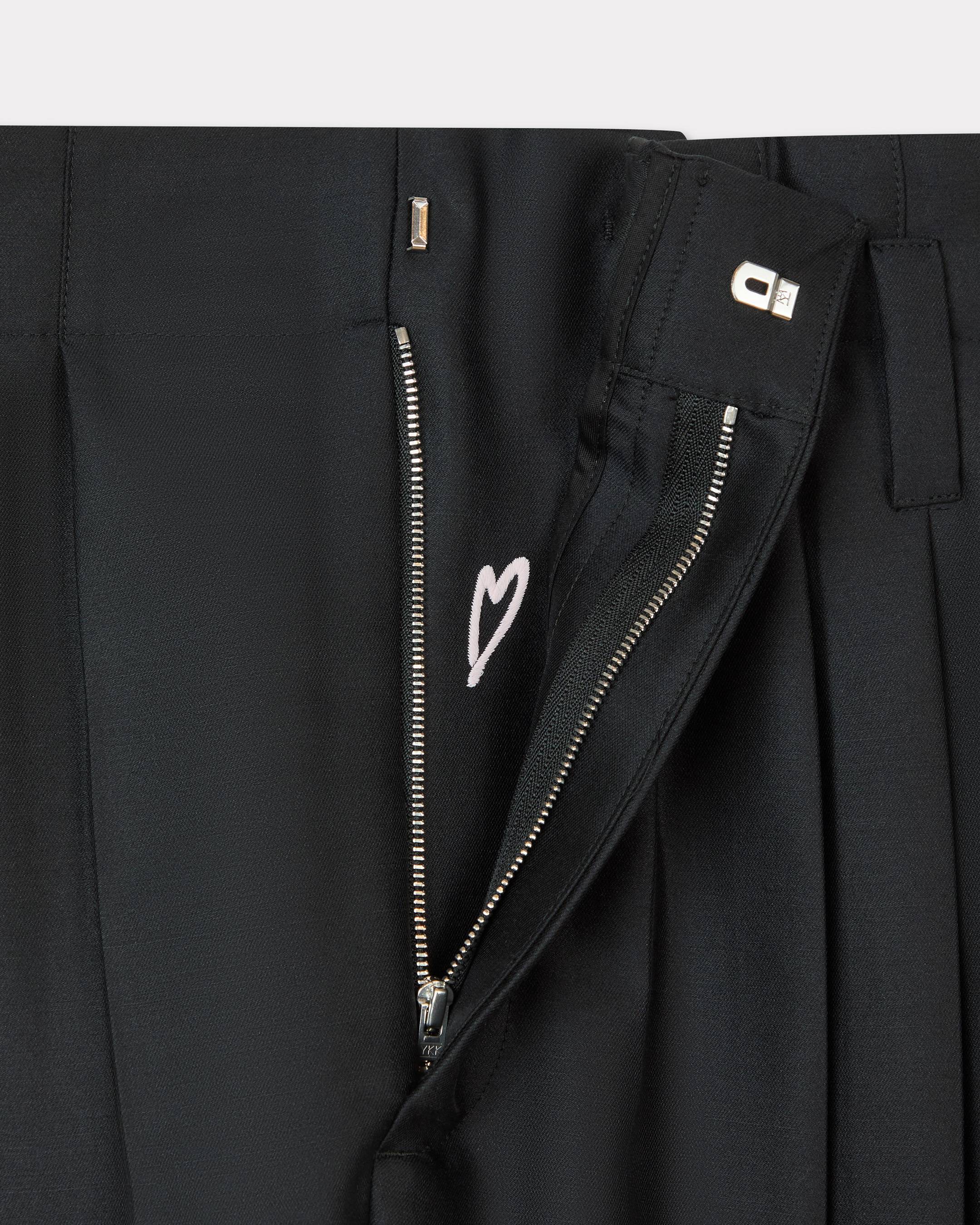 Kenzo Tailored Plaited Pants In Virgin Wool And Silk Women's