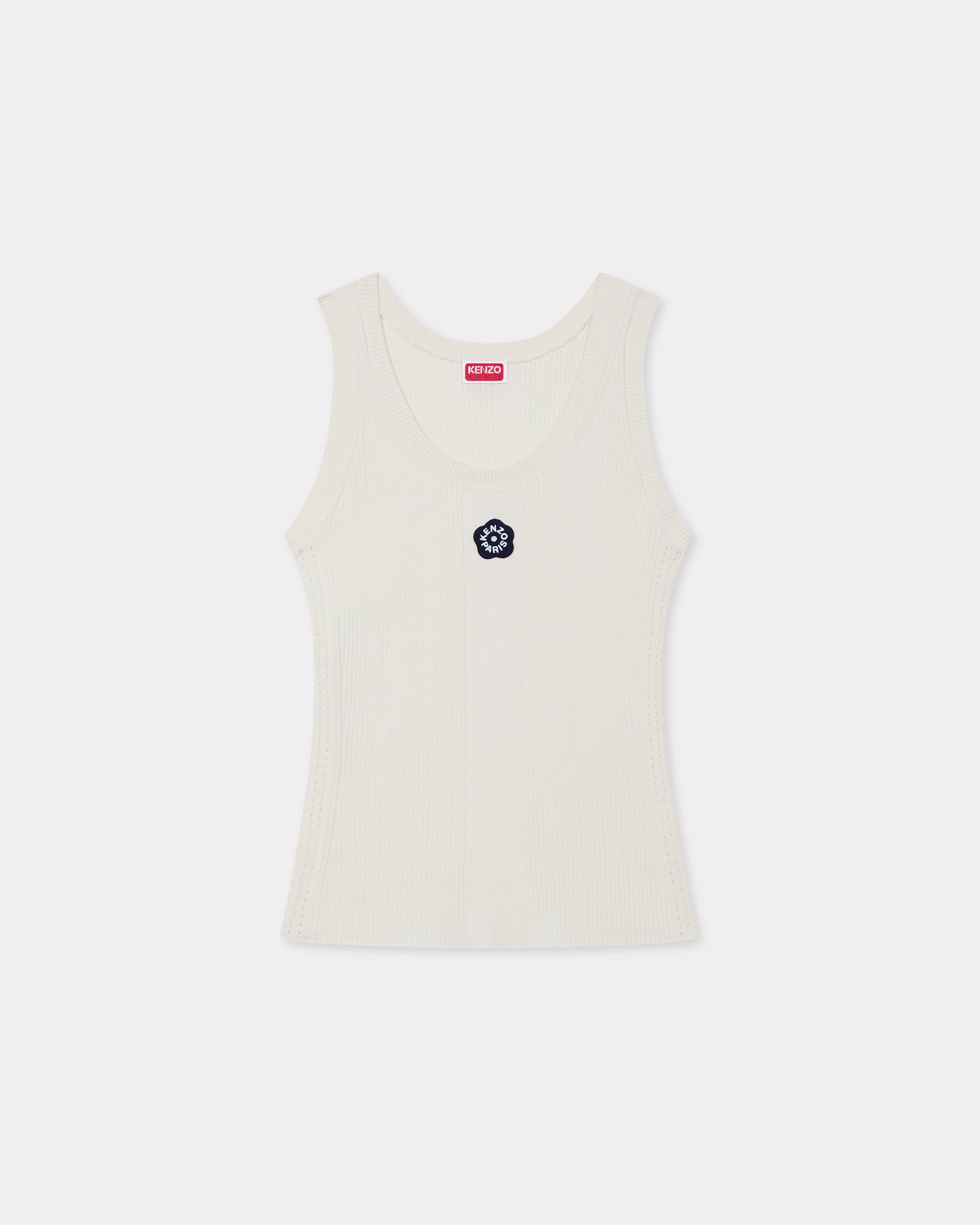Kenzo Boke Flower 20 Embroidered Tank Top In Mixed Viscose Women's