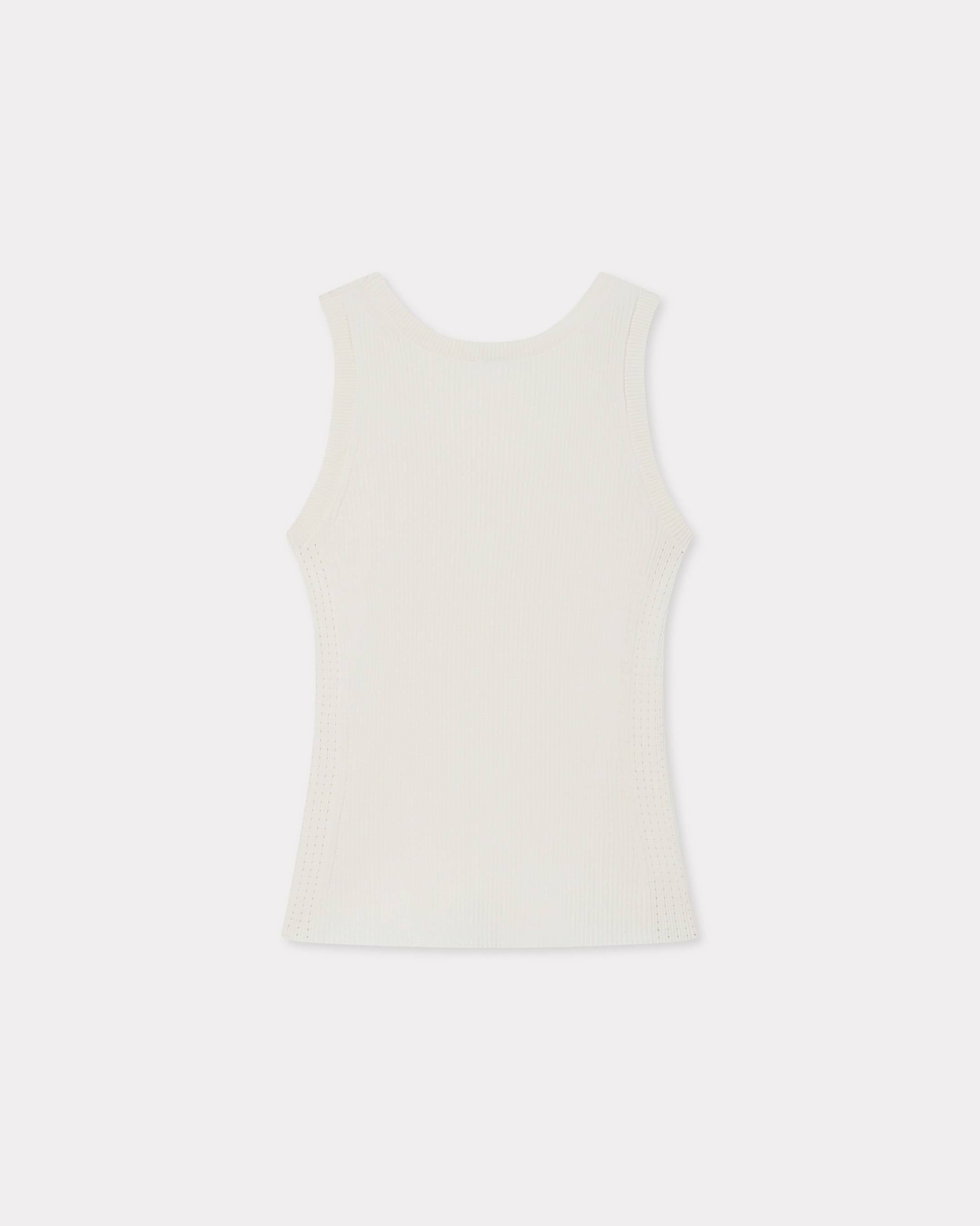 Kenzo Boke Flower 20 Embroidered Tank Top In Mixed Viscose Women's