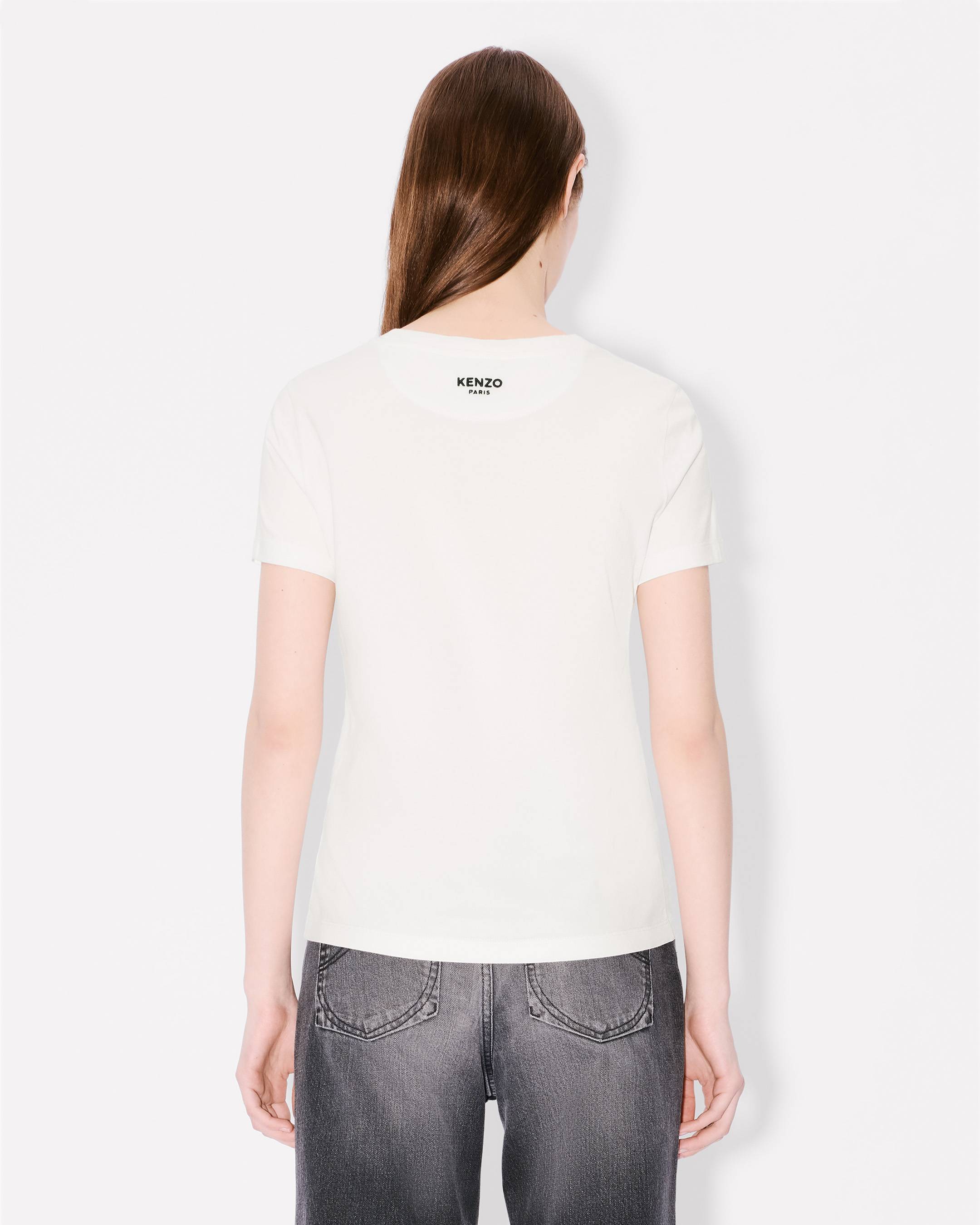 Kenzo Boke Flower Embroidered Tshirt In Cotton Women's