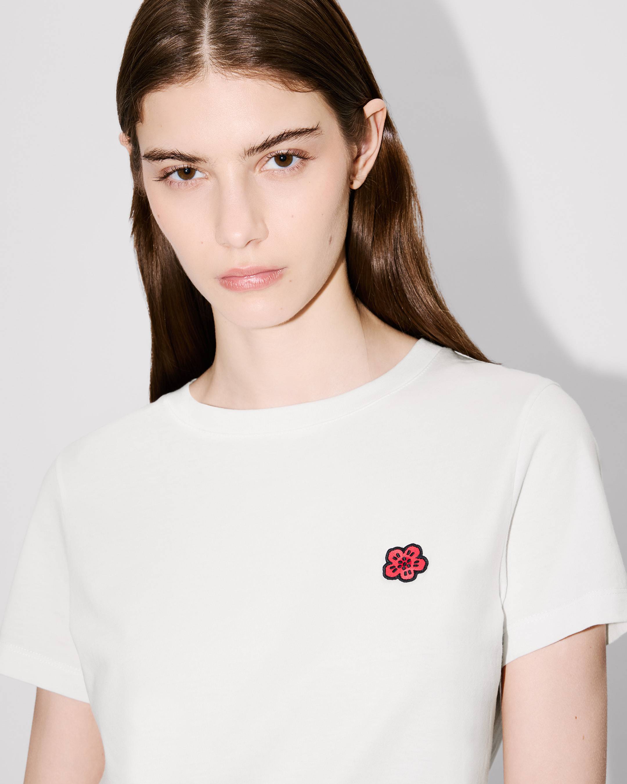 Kenzo Boke Flower Embroidered Tshirt In Cotton Women's