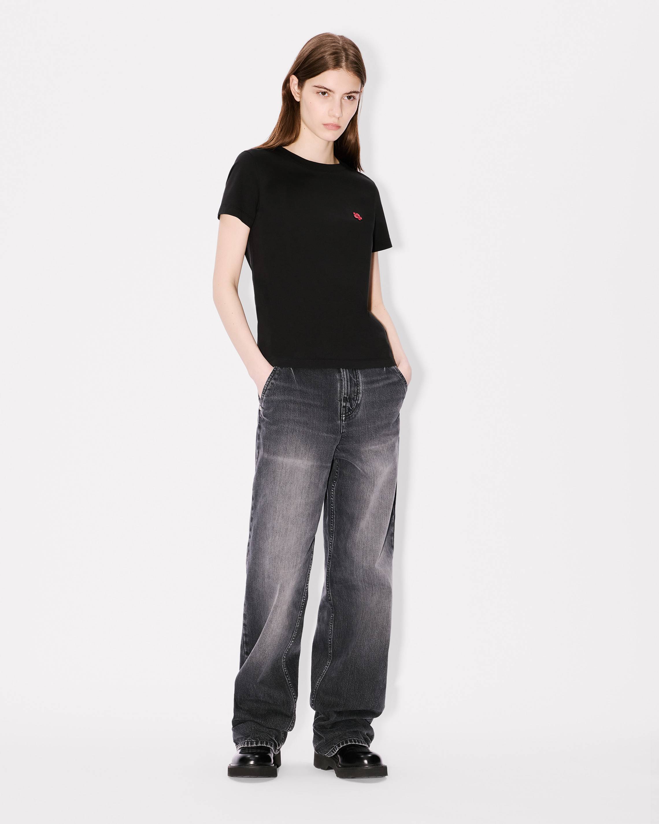 Kenzo Boke Flower Embroidered Tshirt In Cotton Women's