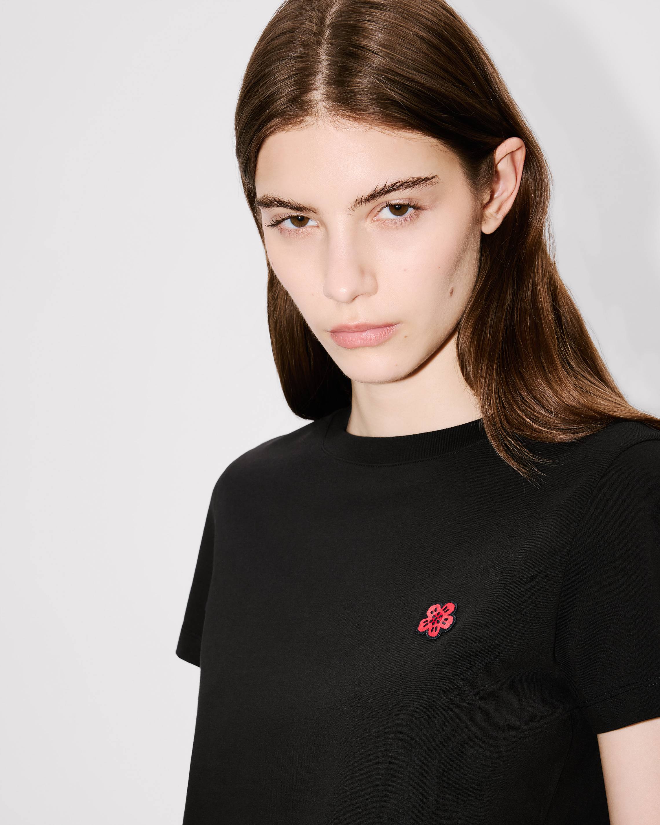Kenzo Boke Flower Embroidered Tshirt In Cotton Women's