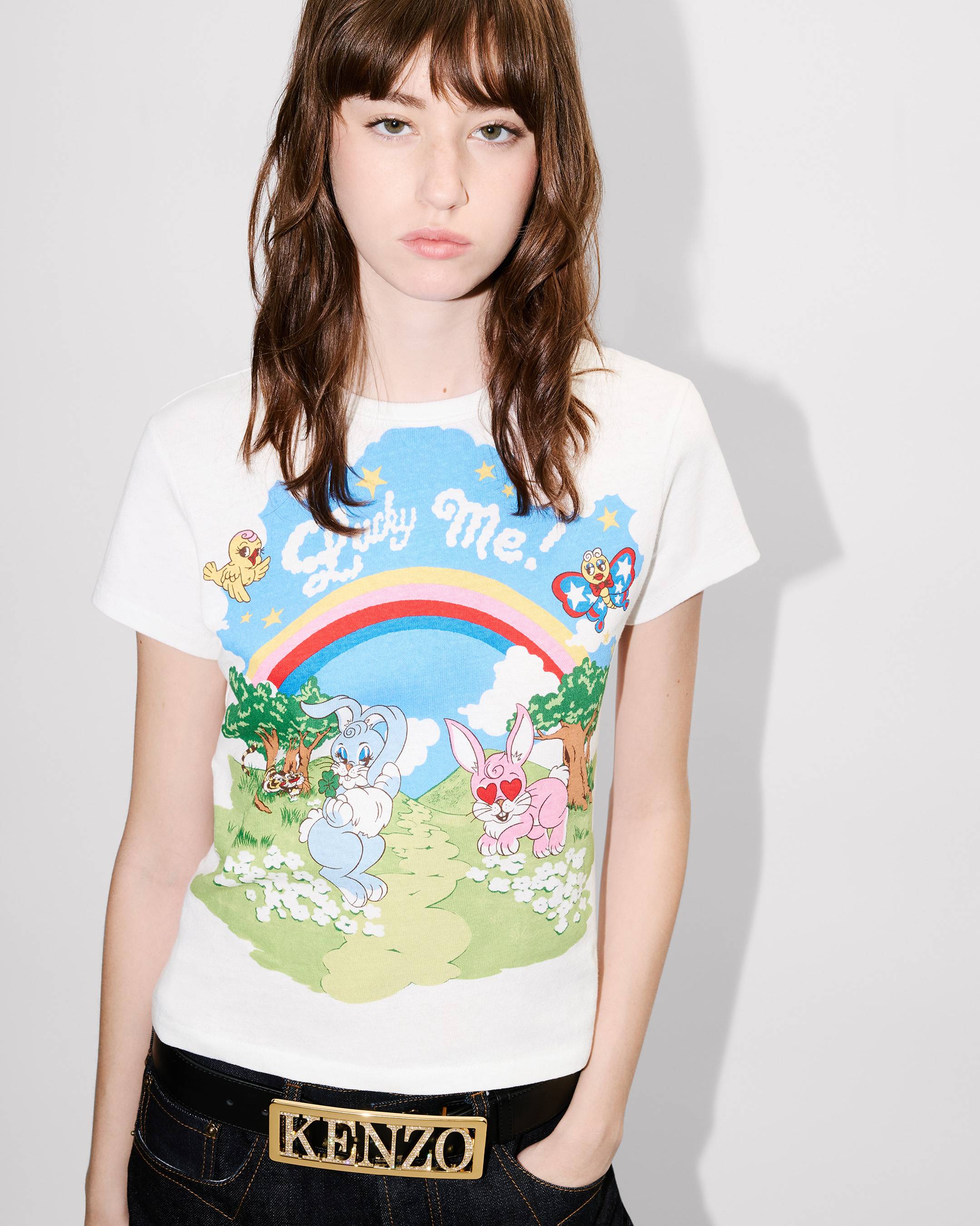 Kenzo Cartoon Tshirt In Cotton Women's