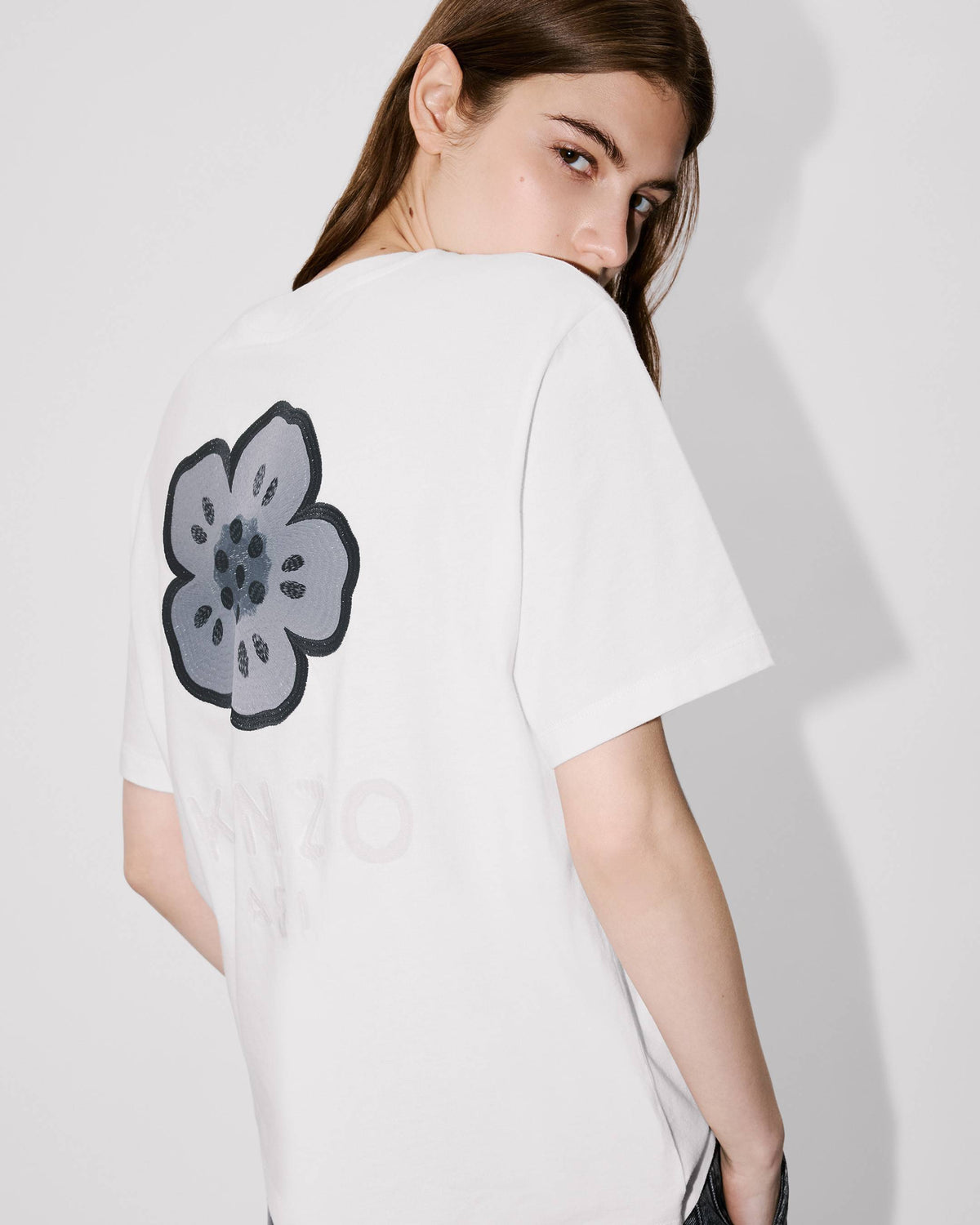 Kenzo Boke Flower Embroidered Relax Tshirt Women's