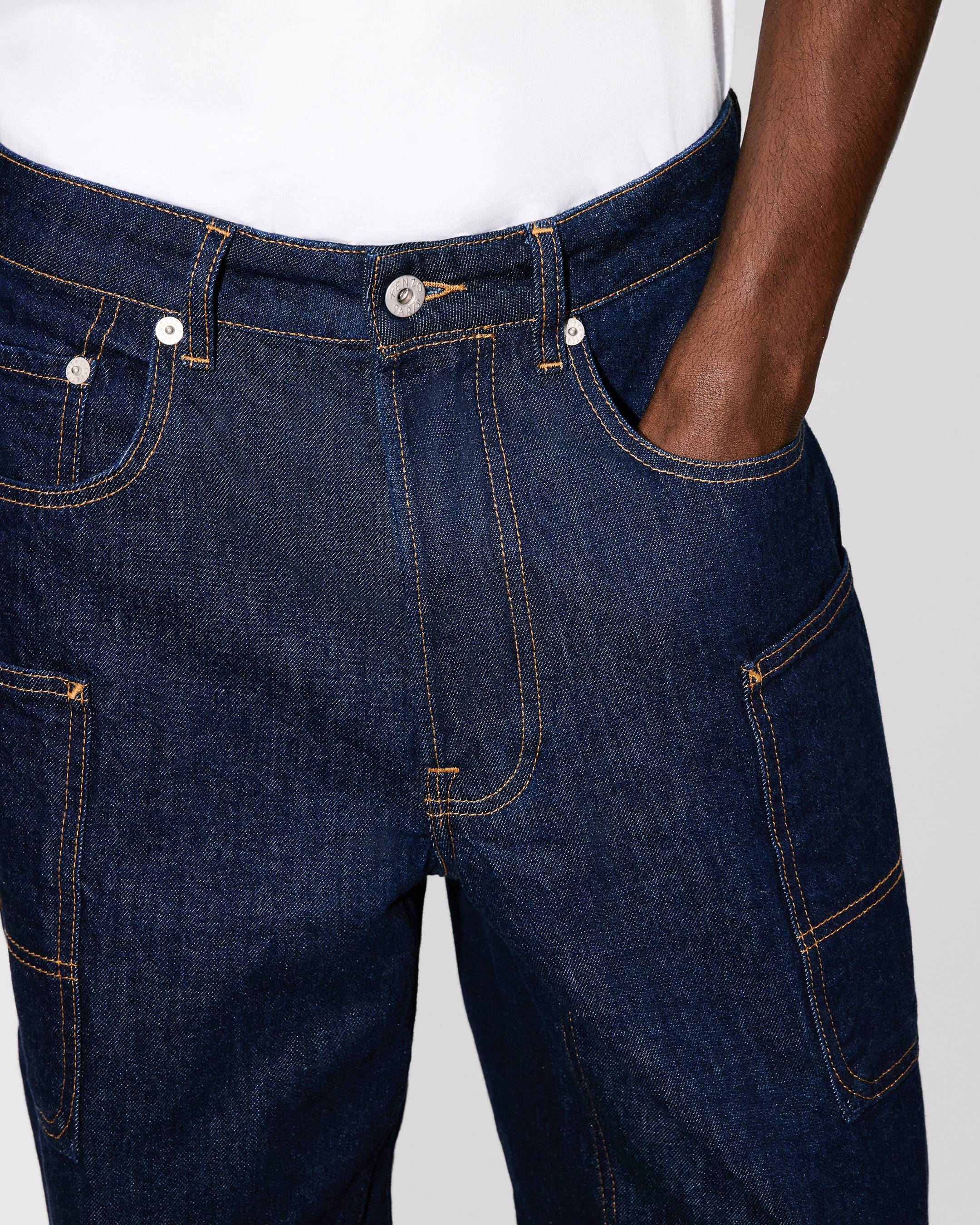 Kenzo Cargo Monkey Fit Jeans In Japanese Denim