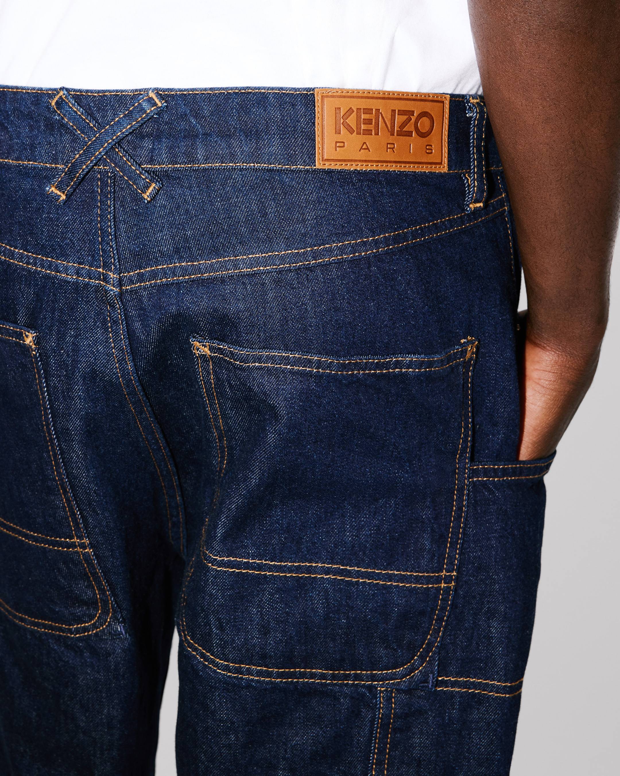 Kenzo Cargo Monkey Fit Jeans In Japanese Denim