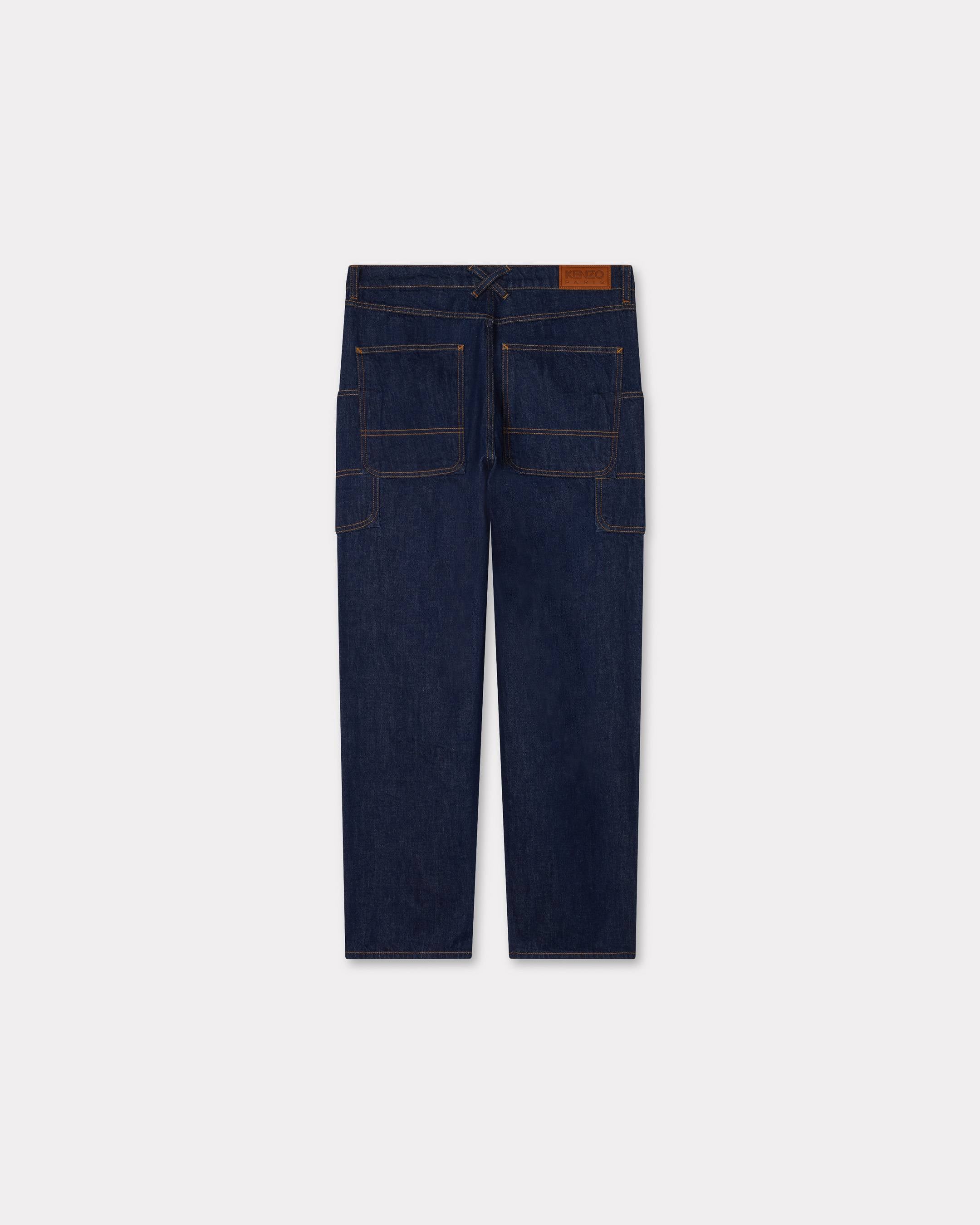 Kenzo Cargo Monkey Fit Jeans In Japanese Denim