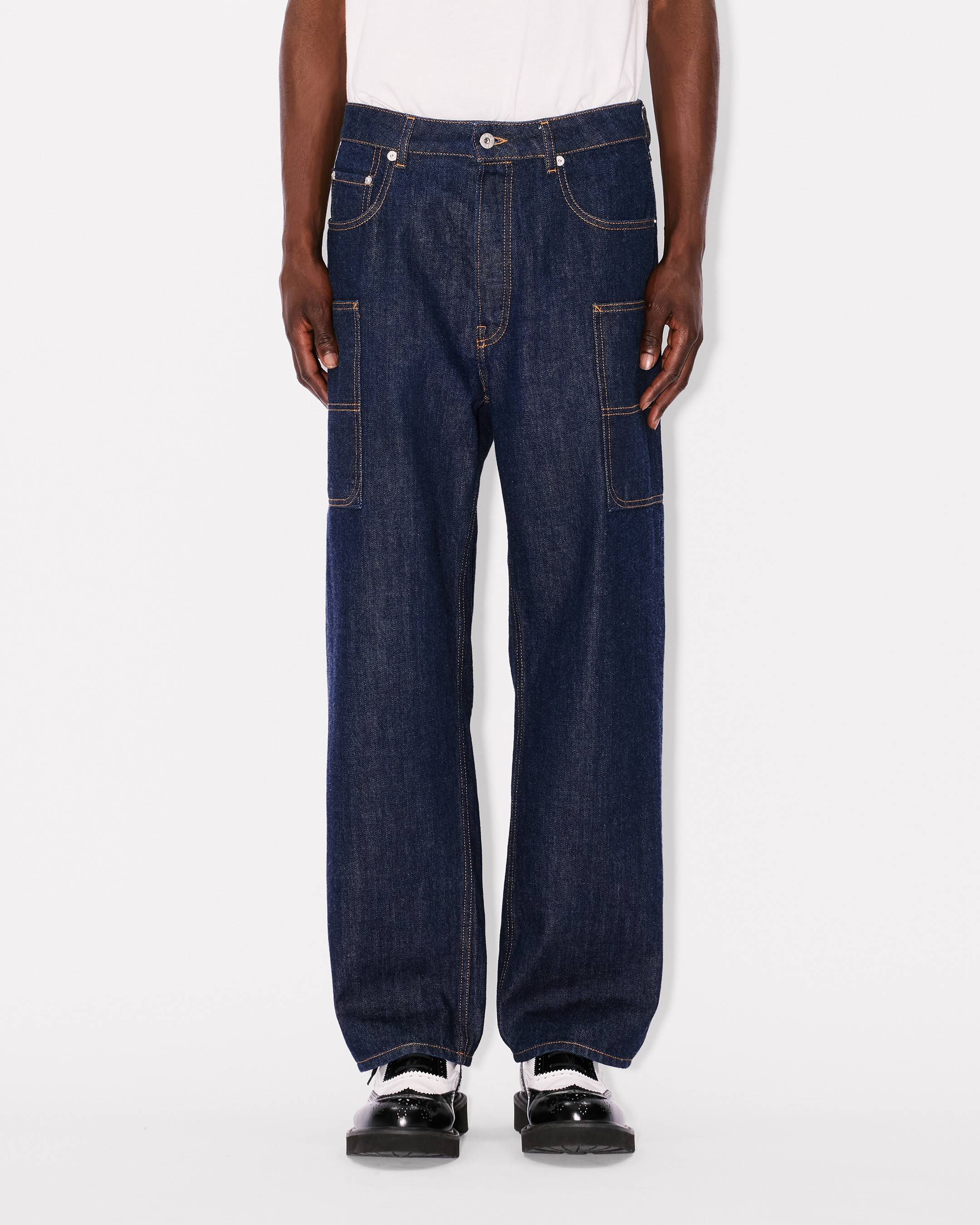 Kenzo Cargo Monkey Fit Jeans In Japanese Denim