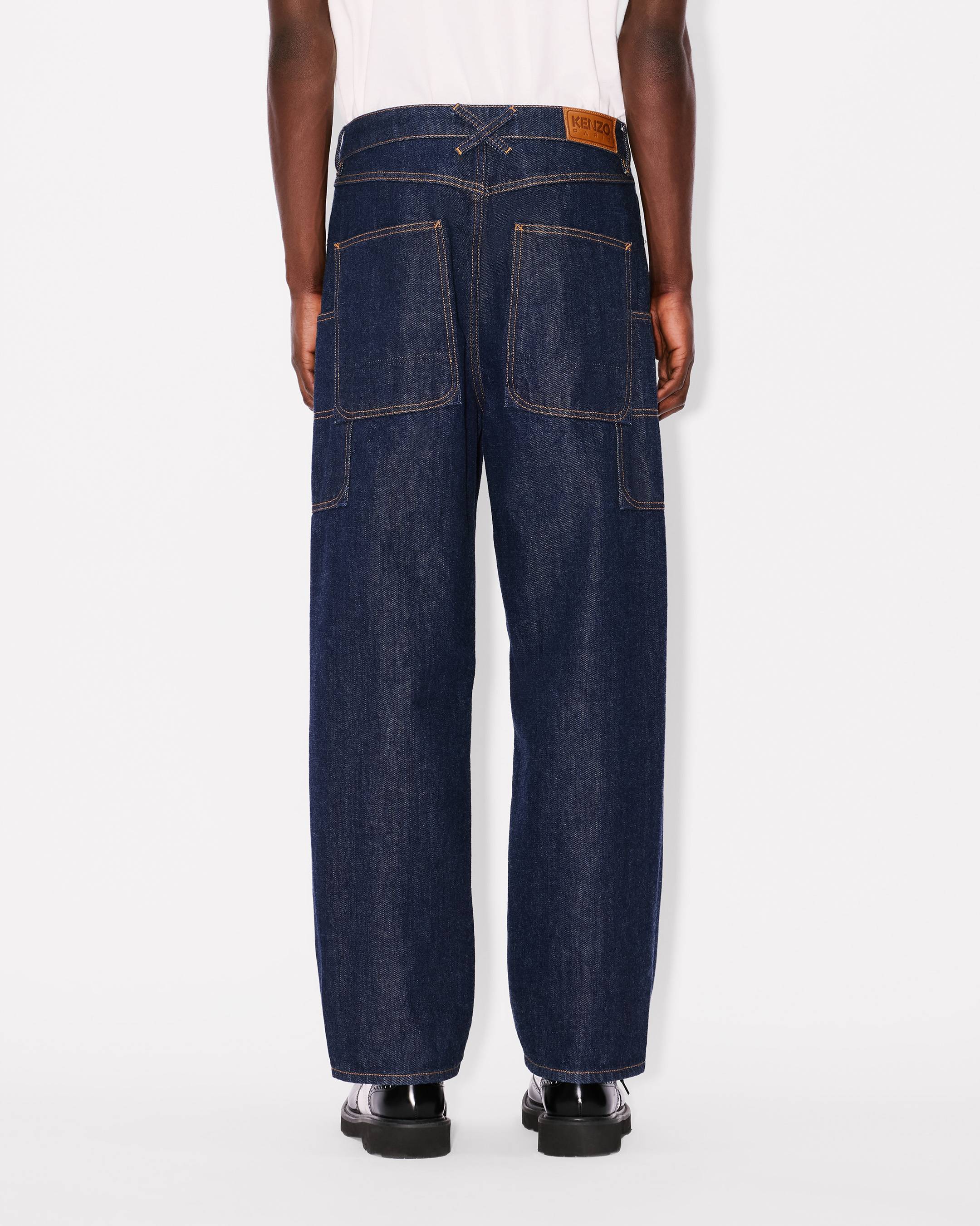 Kenzo Cargo Monkey Fit Jeans In Japanese Denim