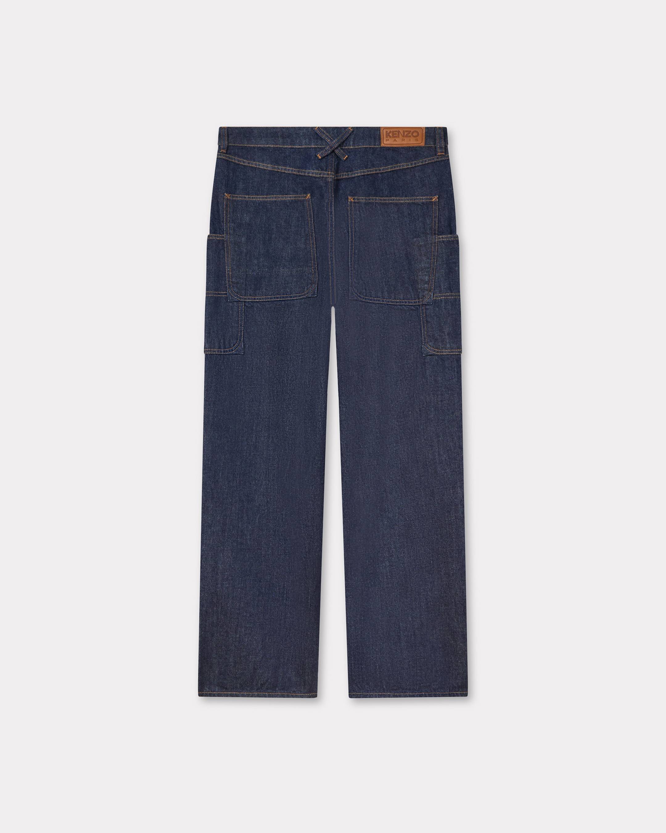 Kenzo Cargo Monkey Fit Jeans In Japanese Denim