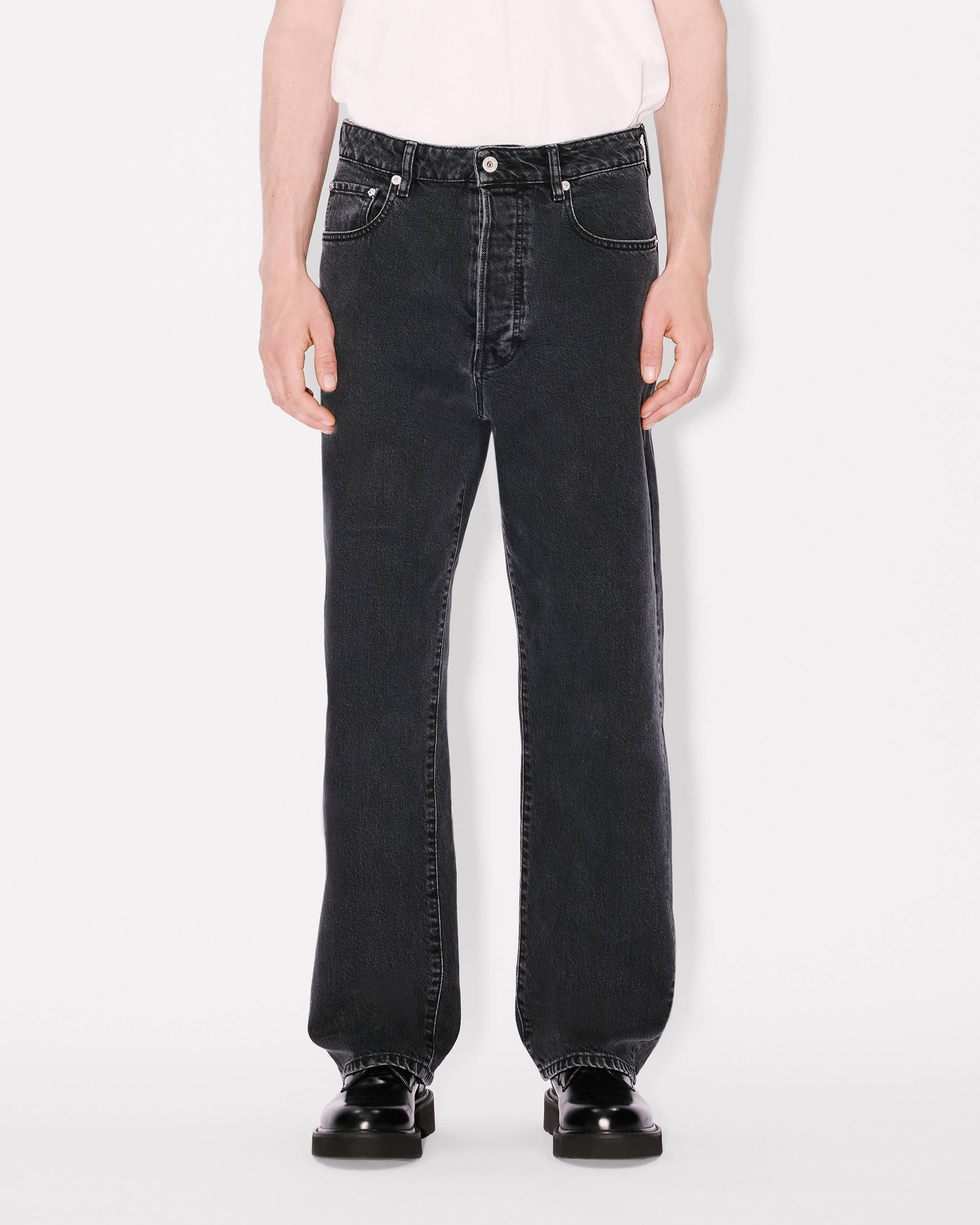 Kenzo Botan Loose Fit Jeans In Japanese Denim